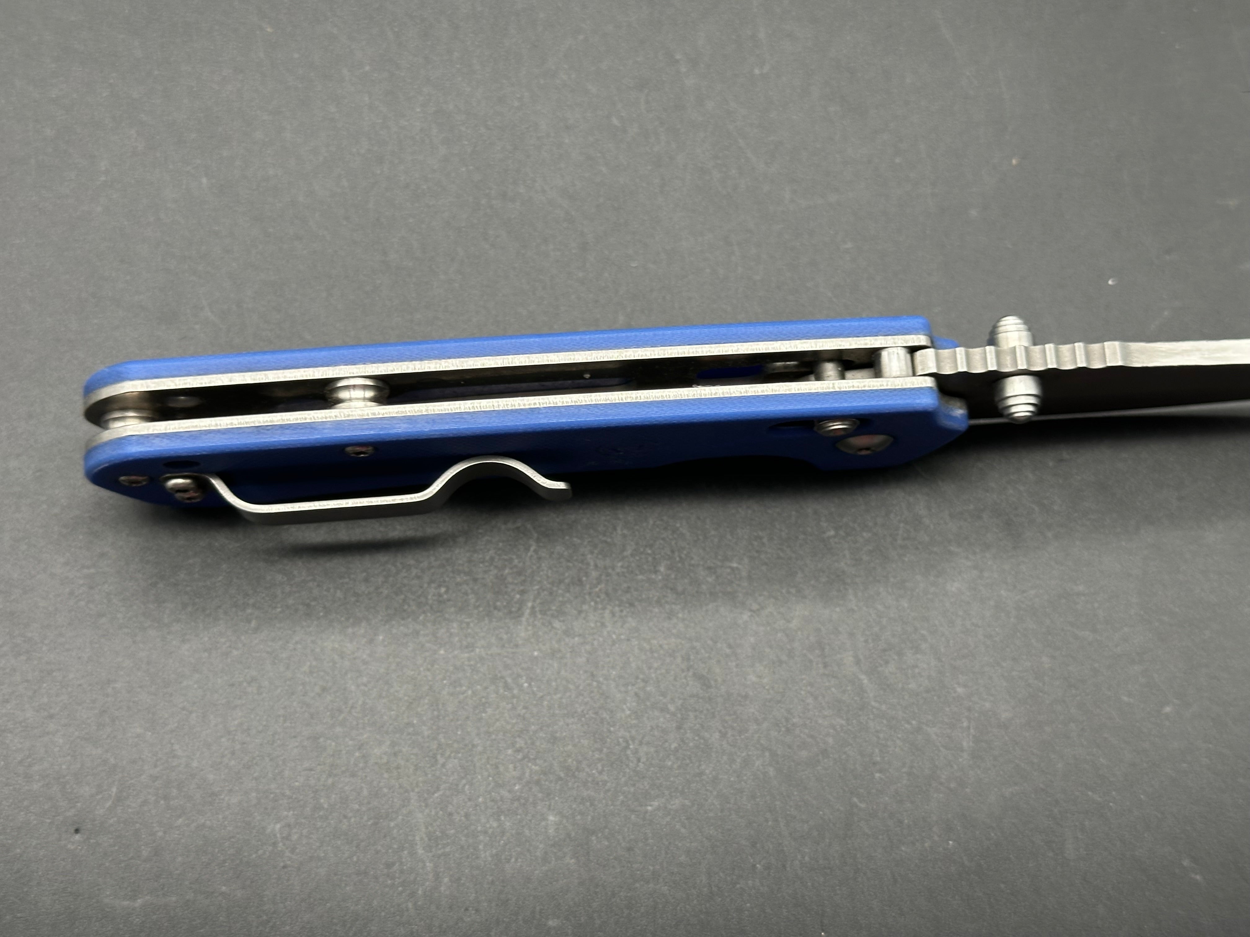 Massdrop Perpetua, Used fair condition, Blue G-10, Nitro-V