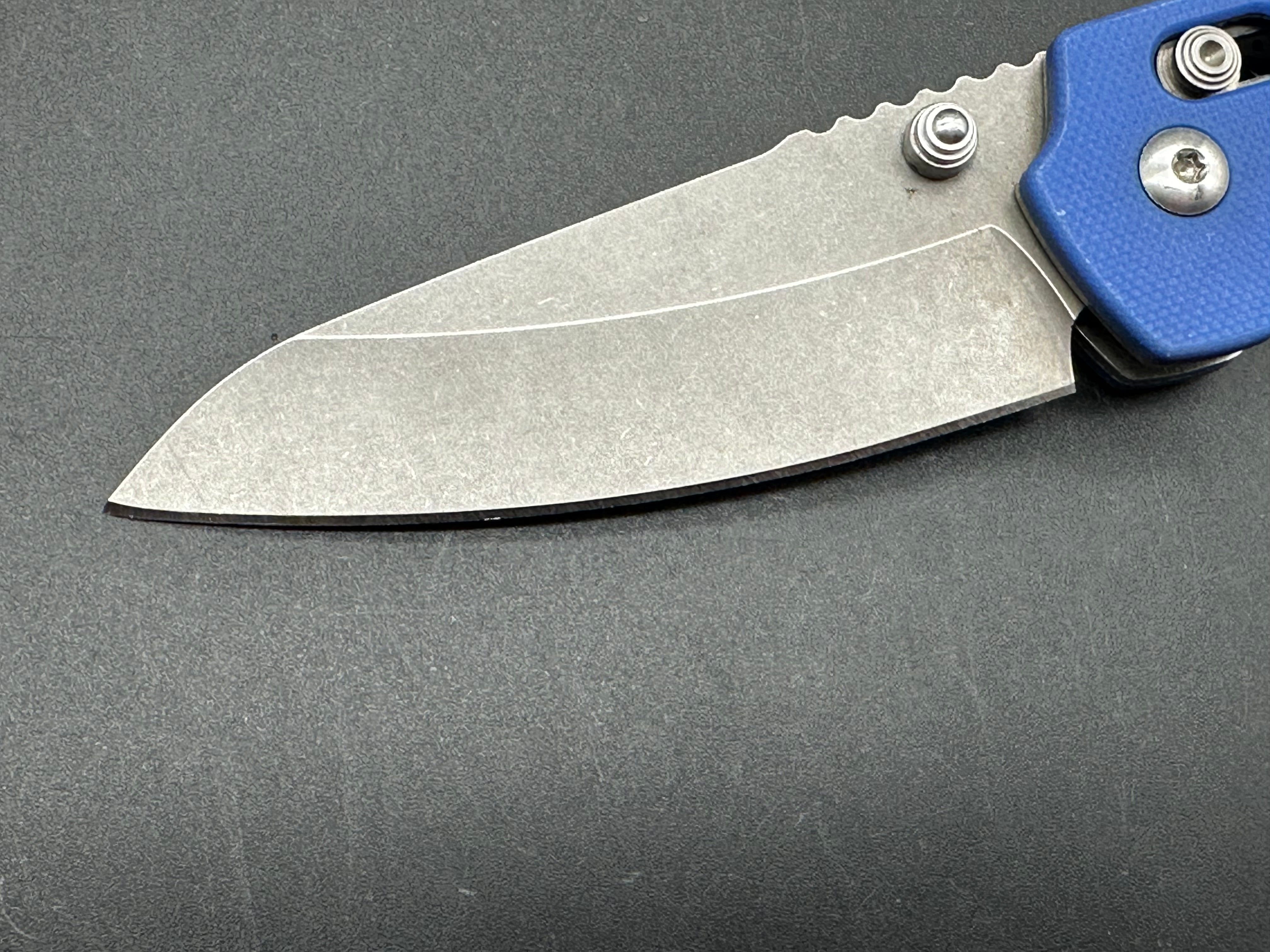 Massdrop Perpetua, Used fair condition, Blue G-10, Nitro-V