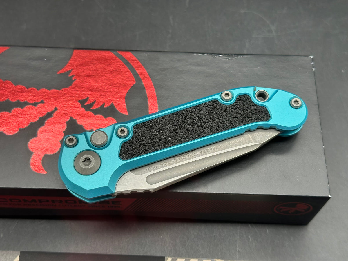Microtech L.U.D.T. turquoise aluminum/ M390
