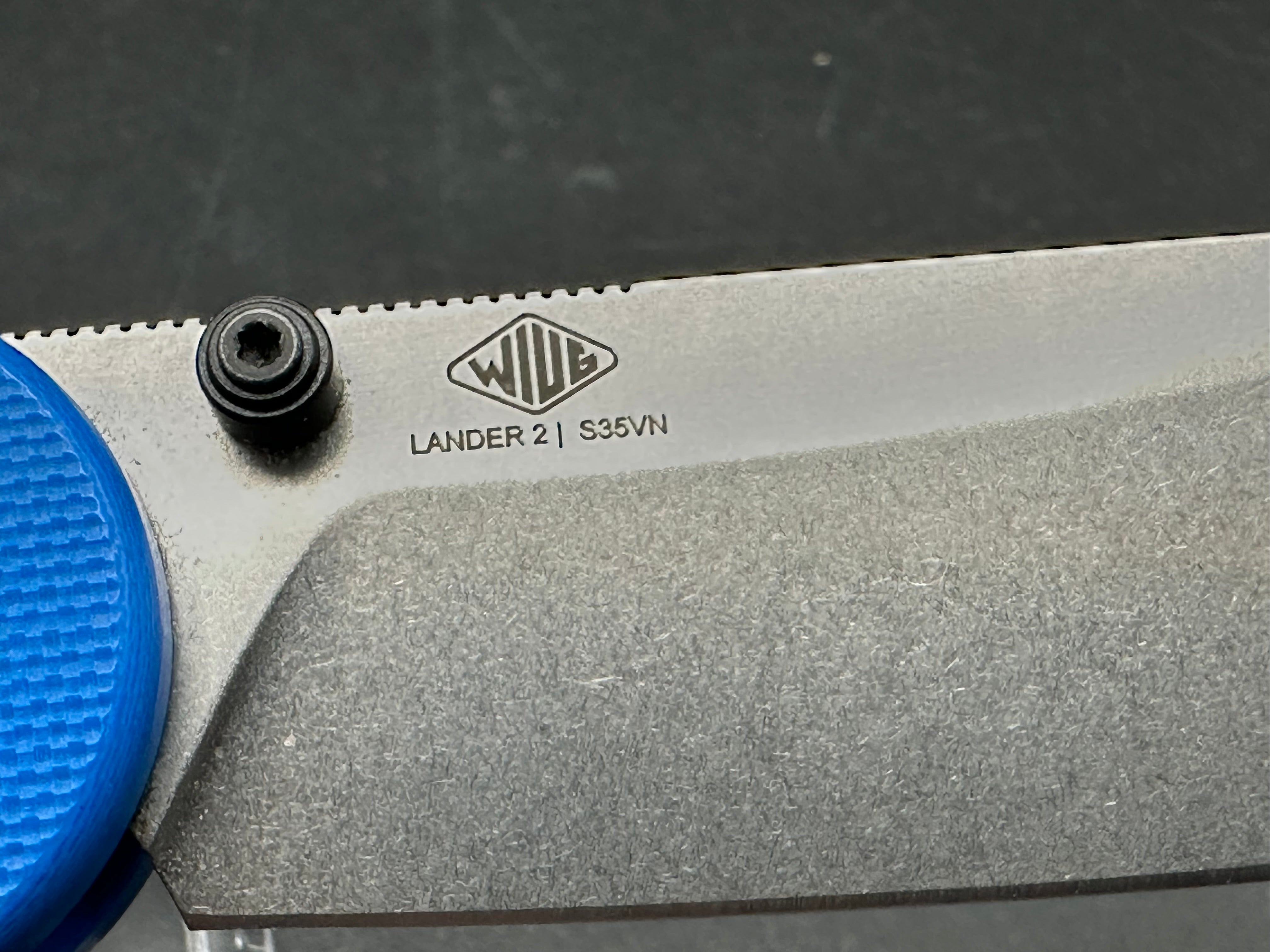 Knafs Lander 2 blue G10 scales CPM=S35VN Steel