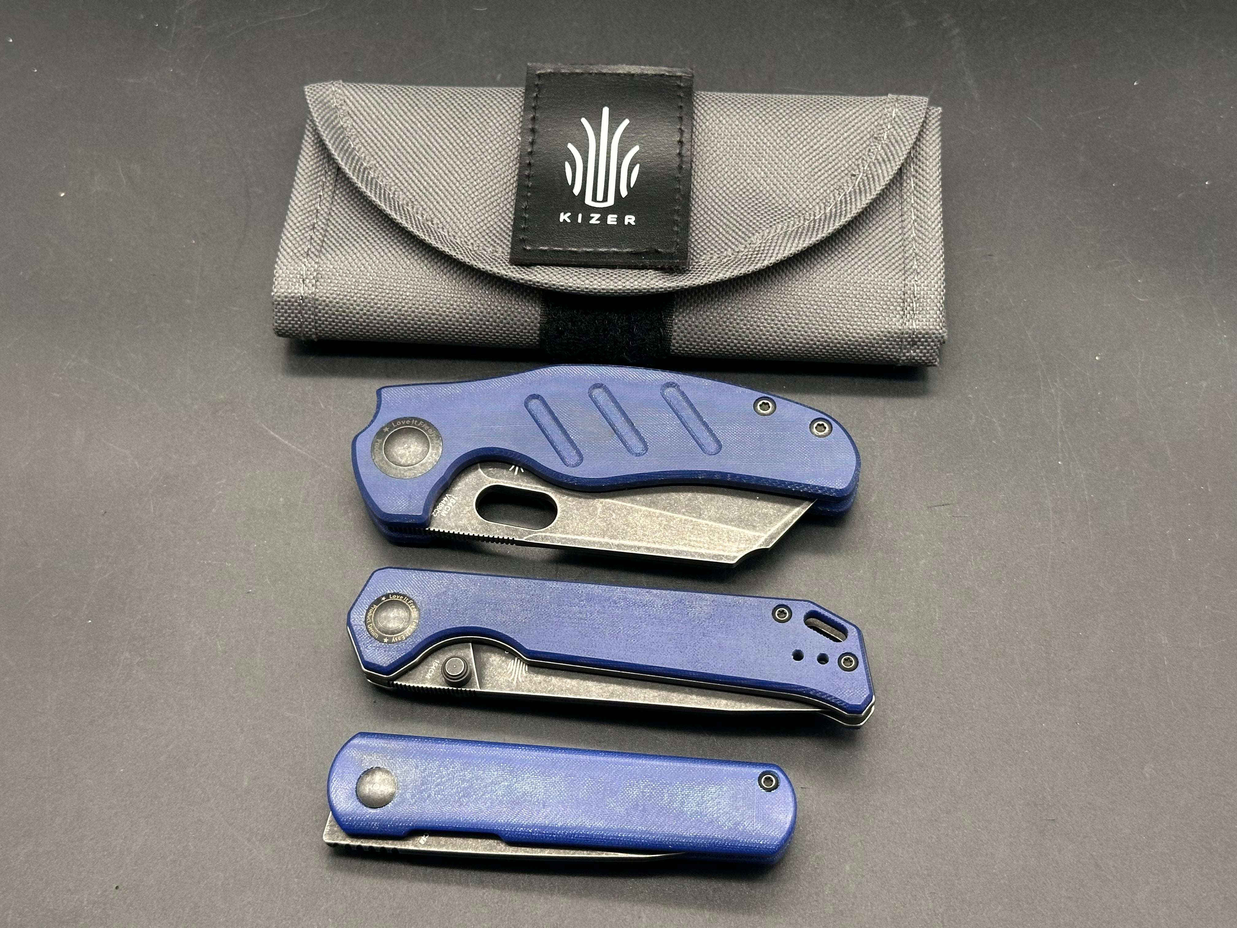 3 knife deal. Kizer denim Sheepdog,Begleiter & Feist
