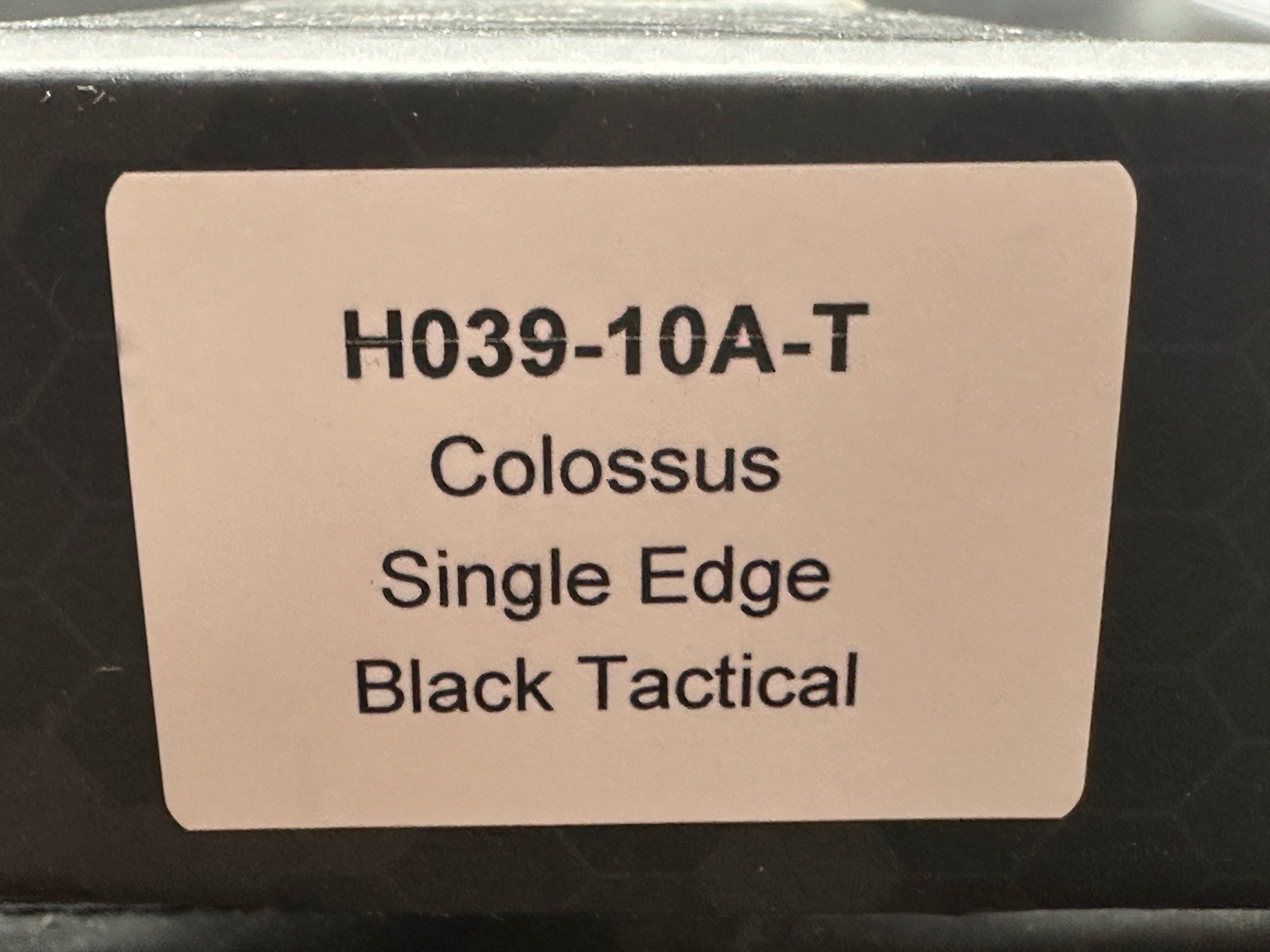Heretic Colossus Single edge black aluminum Magnacut