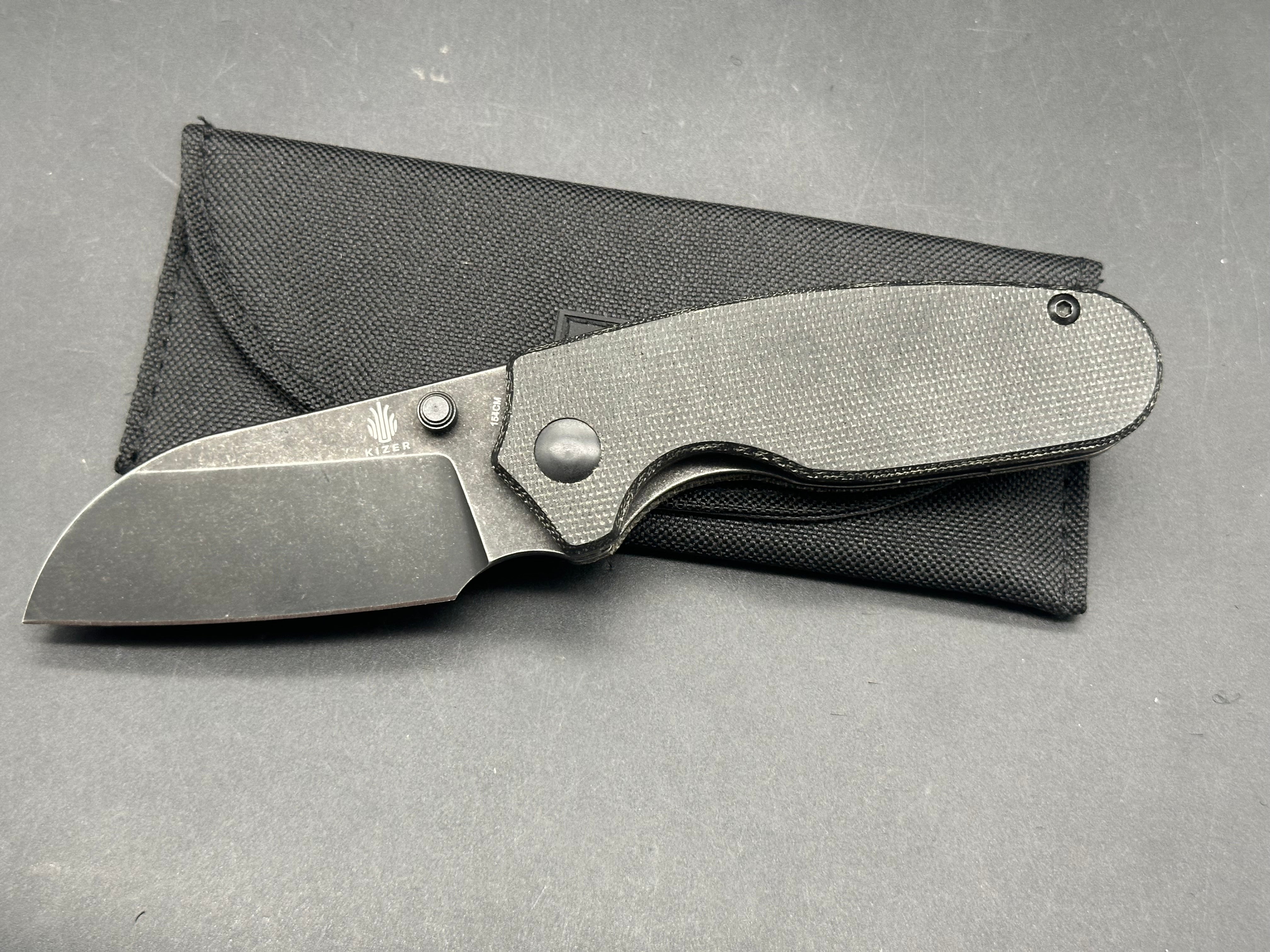Kizer Towser S - 154CM Steel Black Micarta