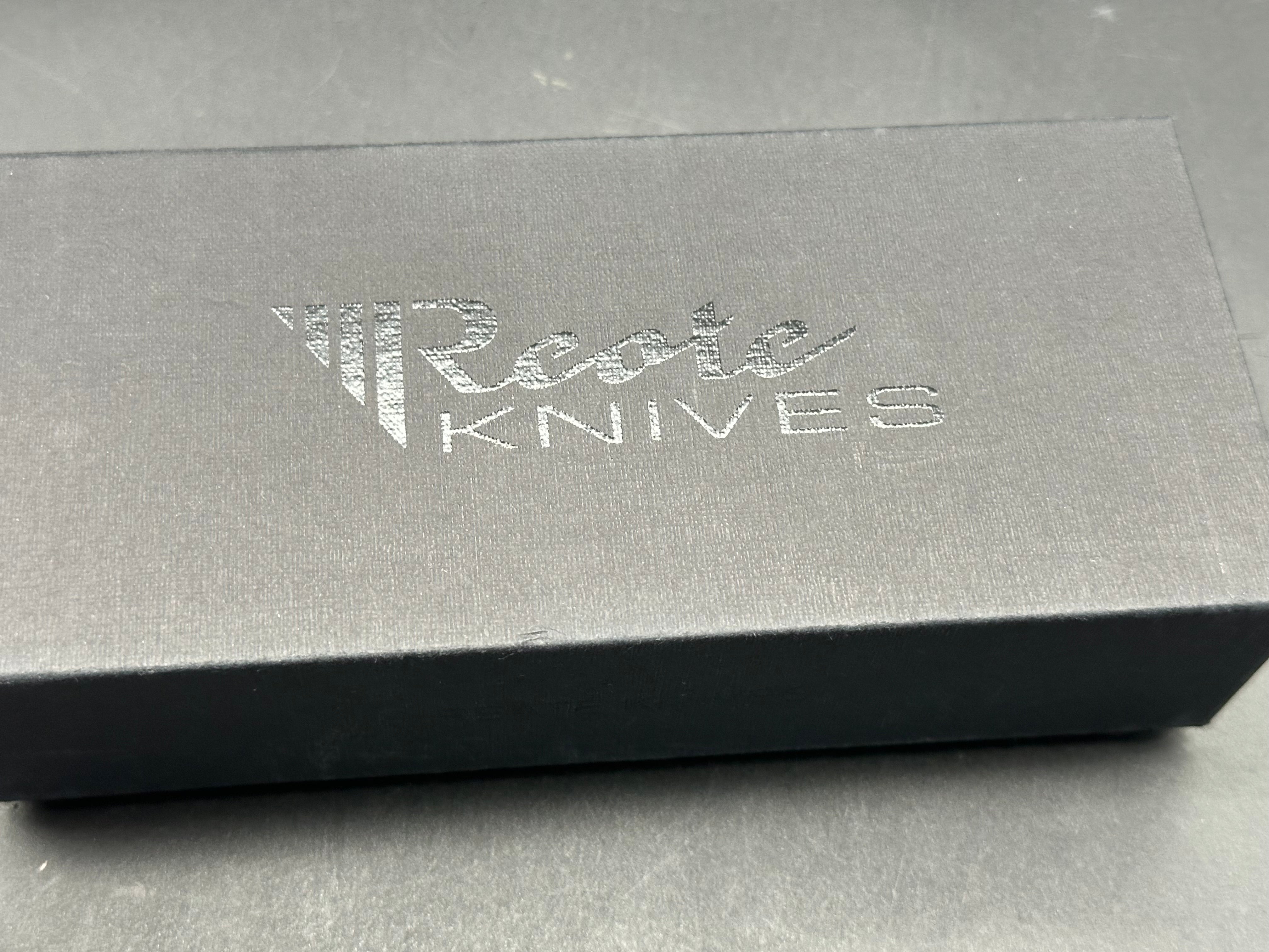 Reate GTR Frame Lock Knife Ti w/ Zirconium Inlay Titanium BB Clip (3.6" Satin)