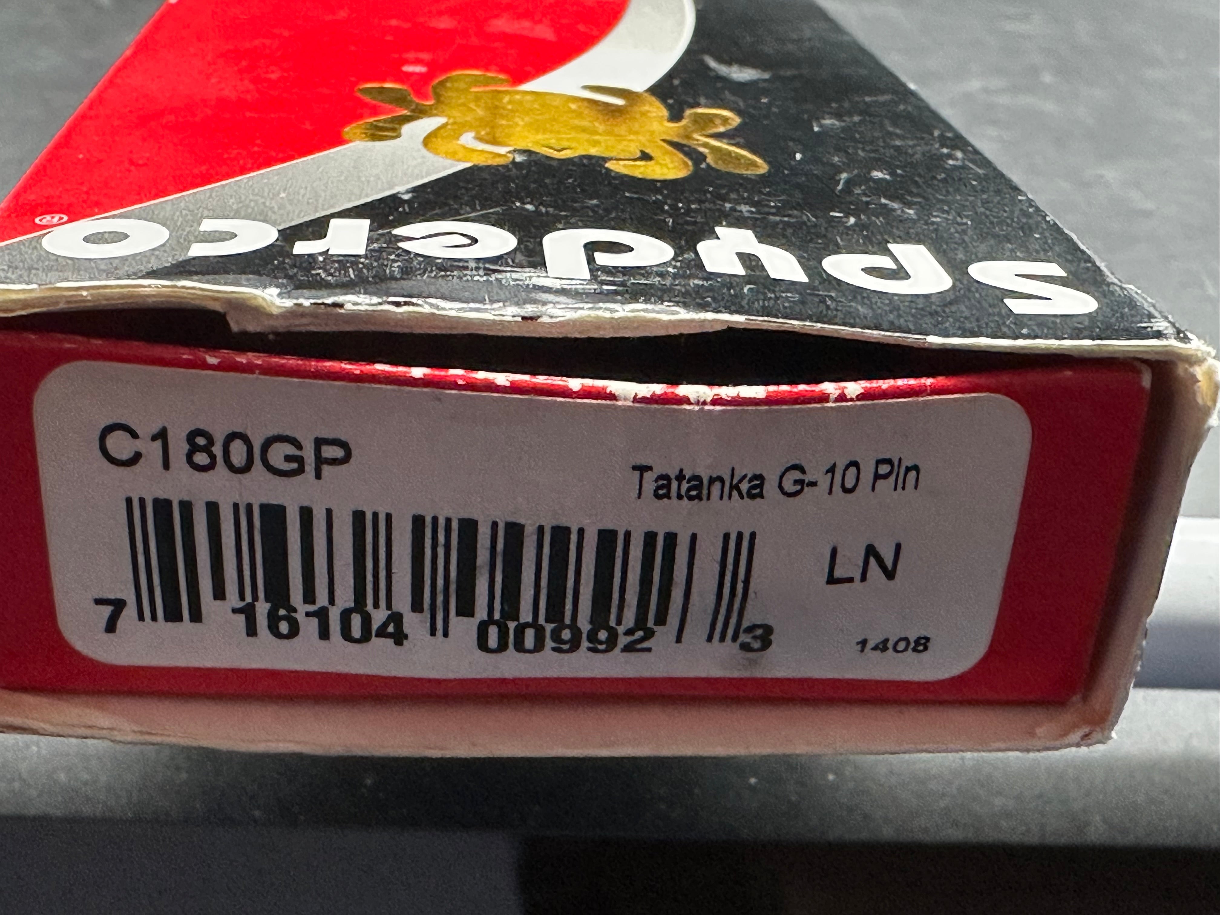 Spyderco Tatanka PowerLock Knife Black G-10 (5.06" Satin)