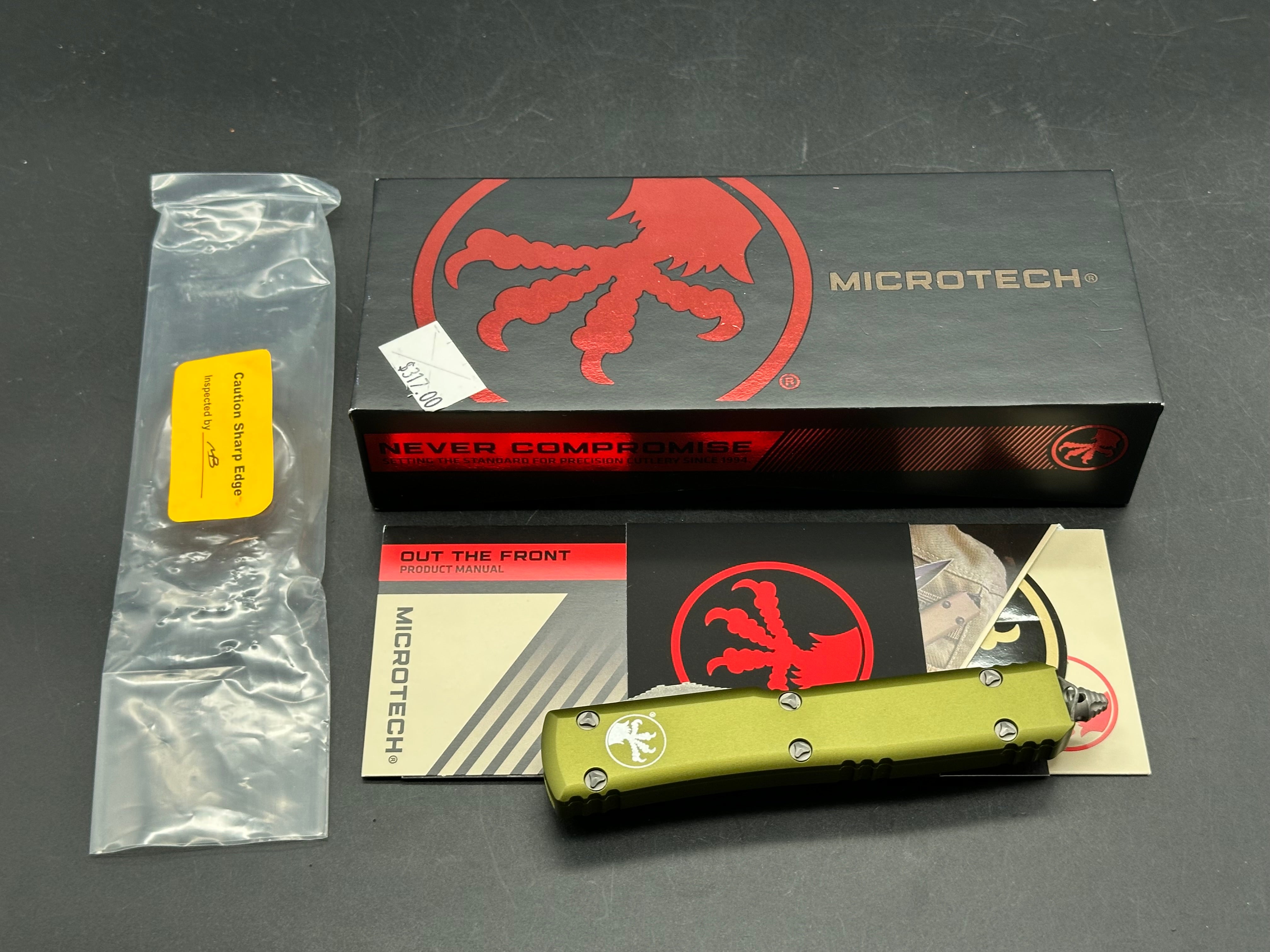 Microtech Ultratech S/E OTF Automatic OD Green (3.4" Apocalyptic)