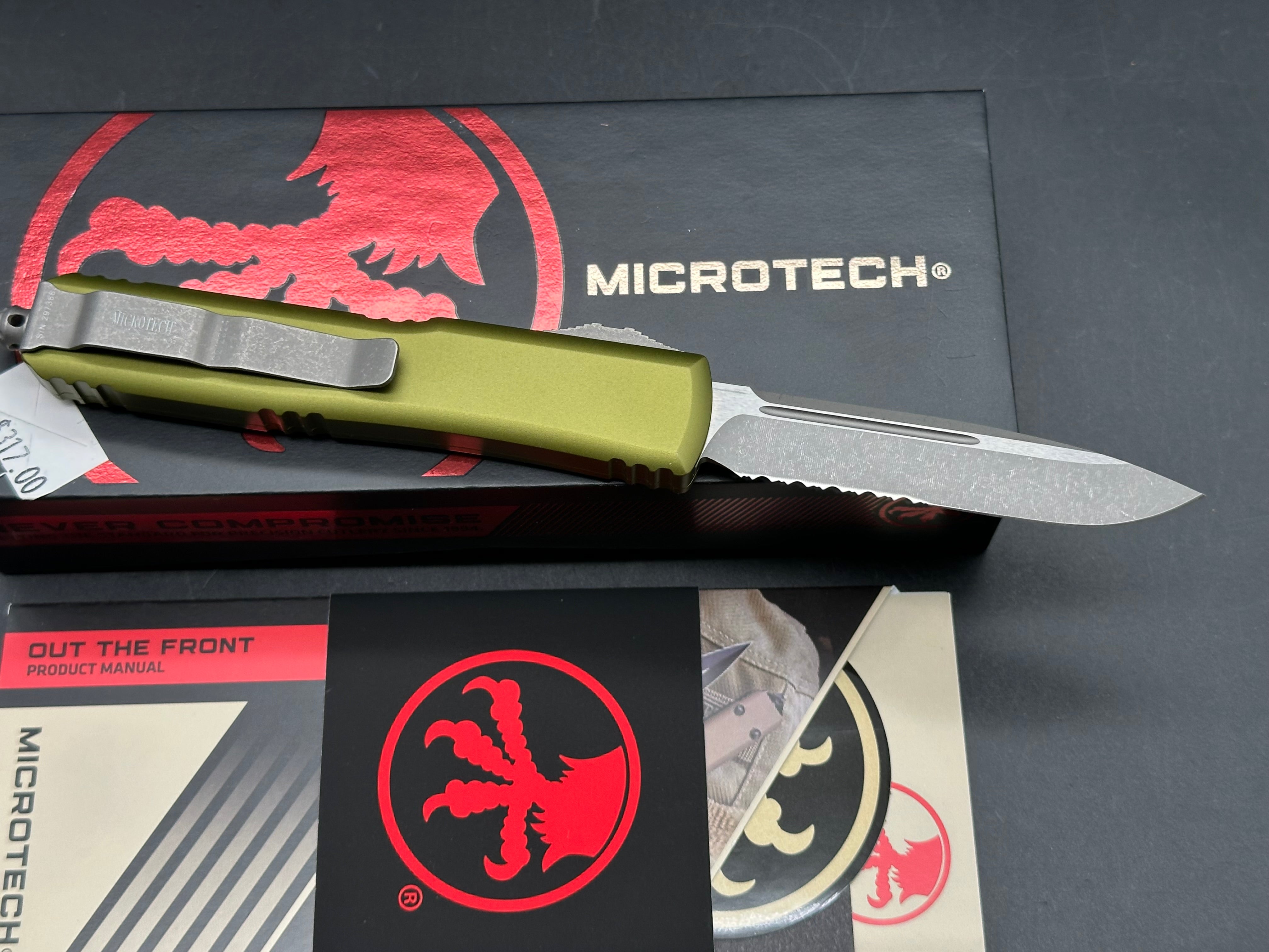Microtech Ultratech S/E OTF Automatic OD Green (3.4" Apocalyptic)
