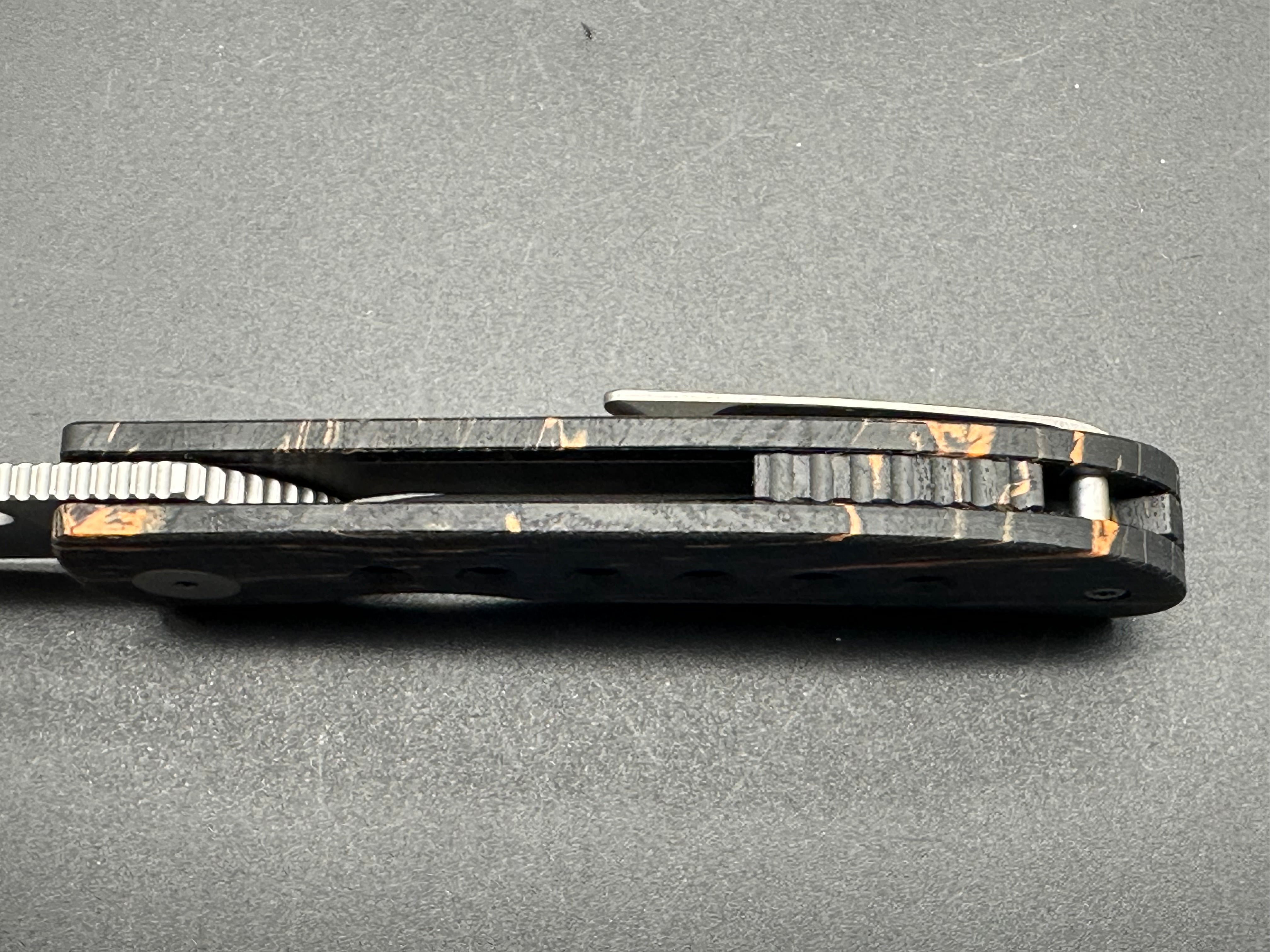 Wingman MTNT Mach 1 Orange and black G10 handle w/ELMAX blade