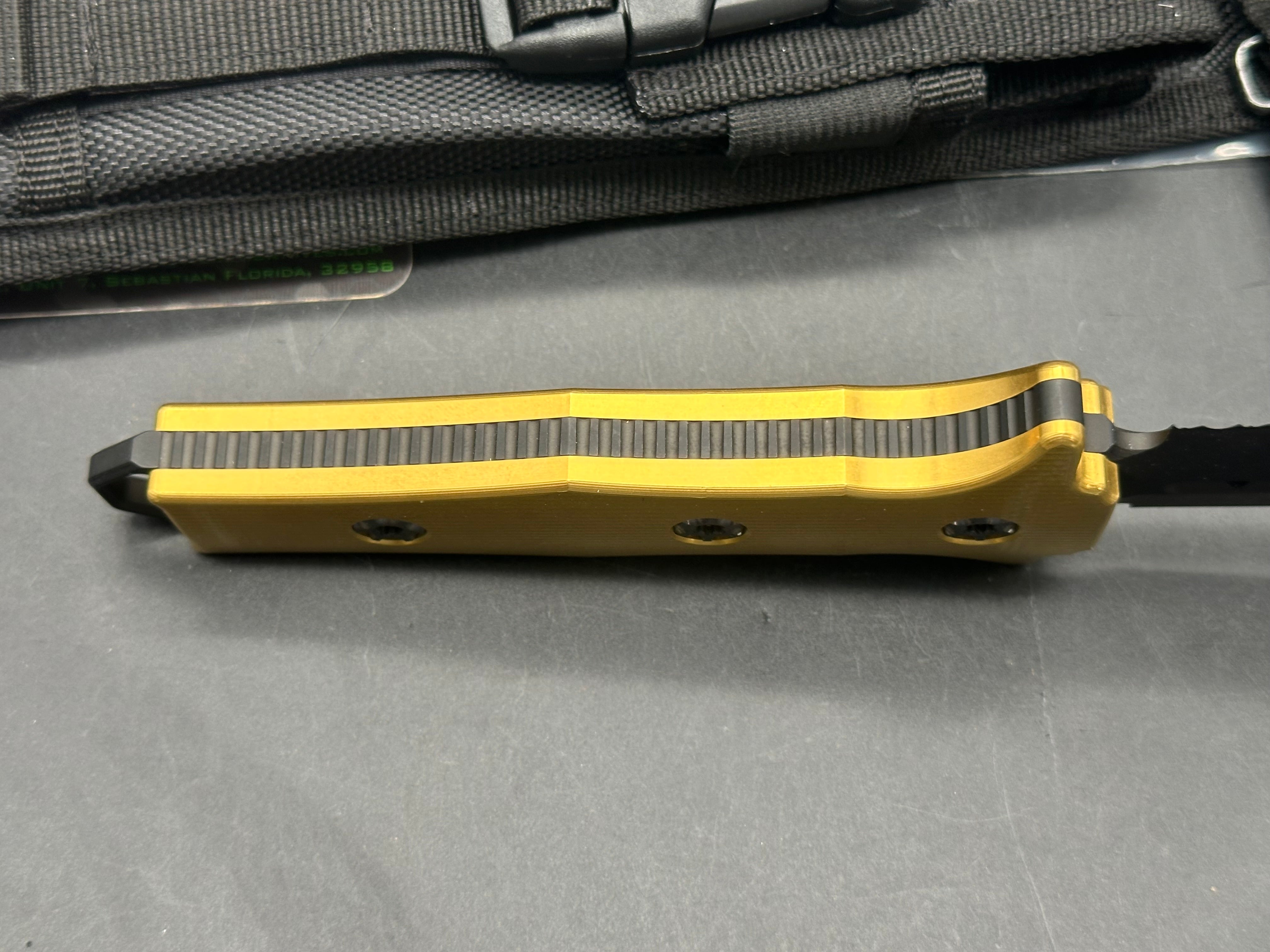 Heretic Nephilim Double Edge DLC full serrated Ti Nitride Handle