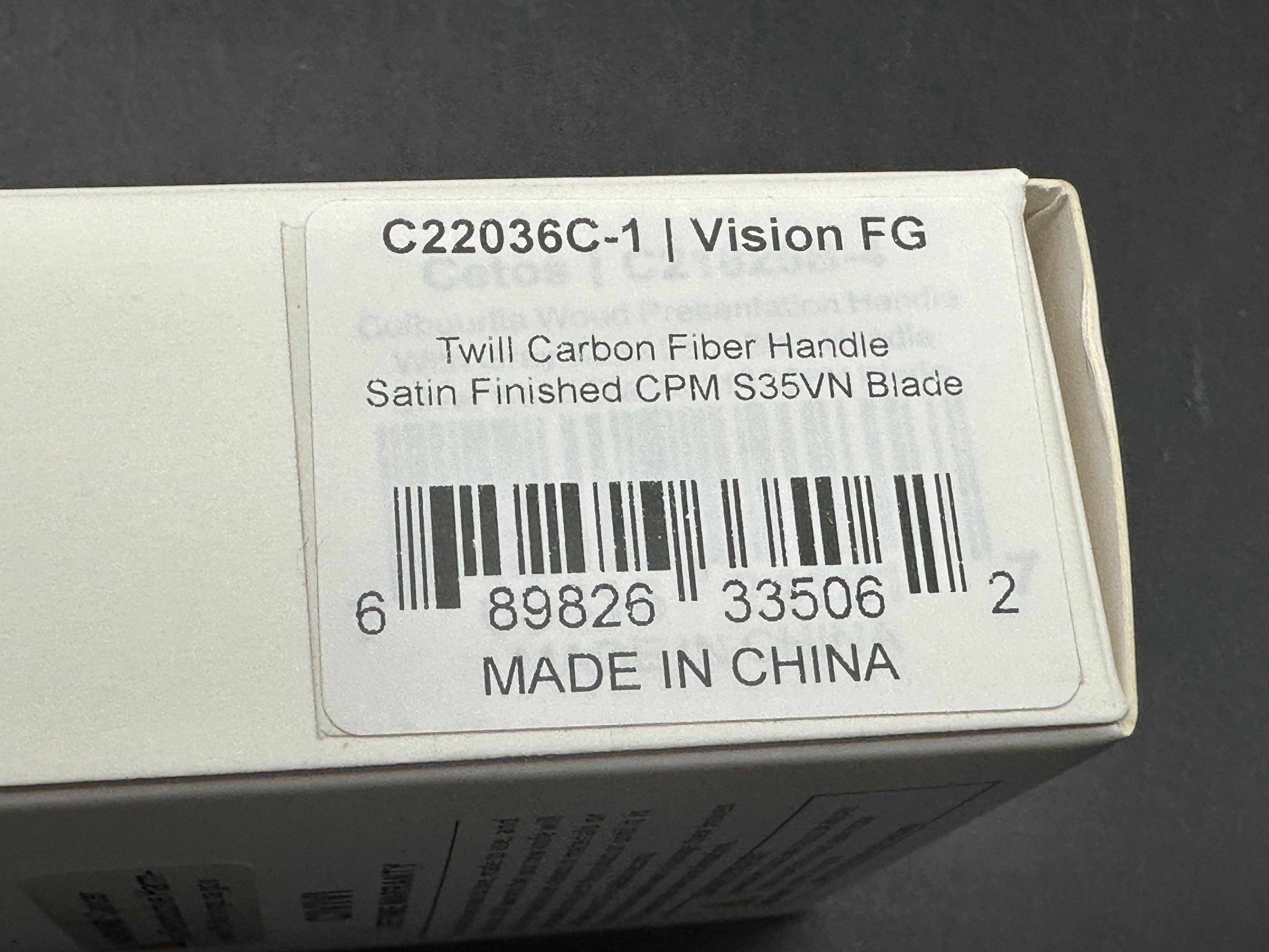 Civivi Vision FG - LNIB - Knifecenter exclusive in S35VN - custom 80's camo carbon scales & Skiff bearings