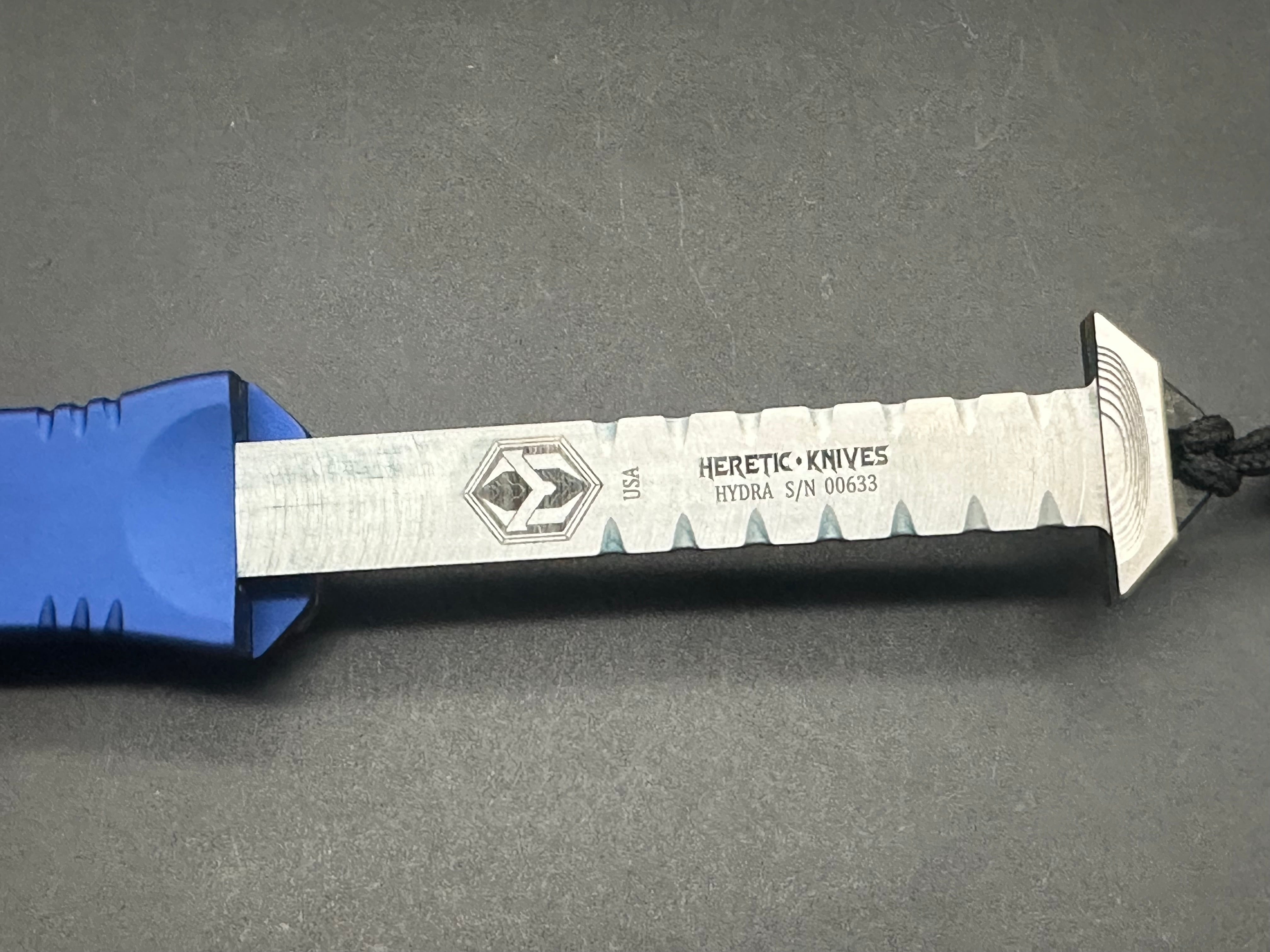 Heretic Hydra tanto, 3.6" Elmax stonewashed blade