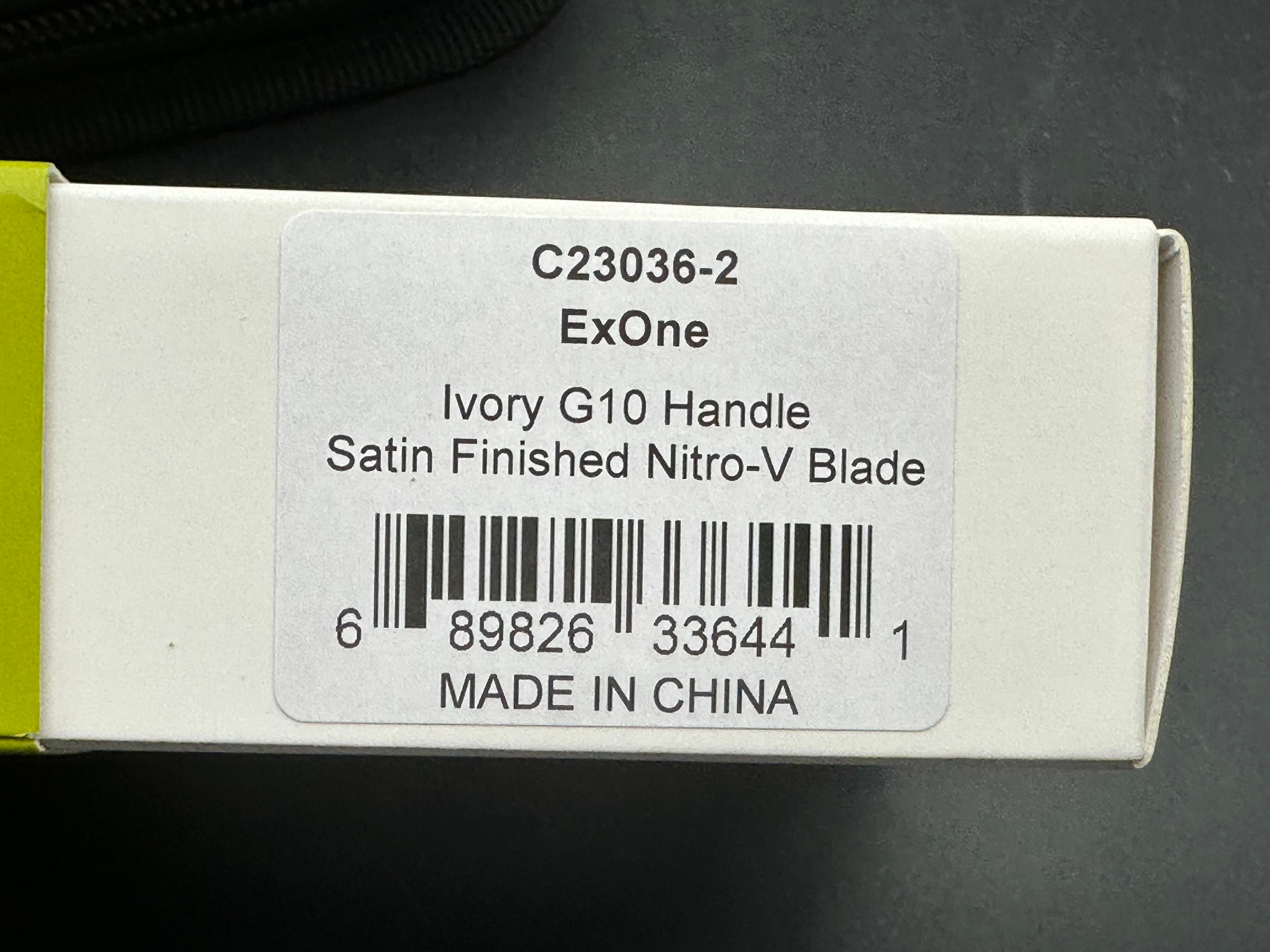 Civiv ExOne - LNIB - custom 80's camo carbon scales / Skiff bearings installed