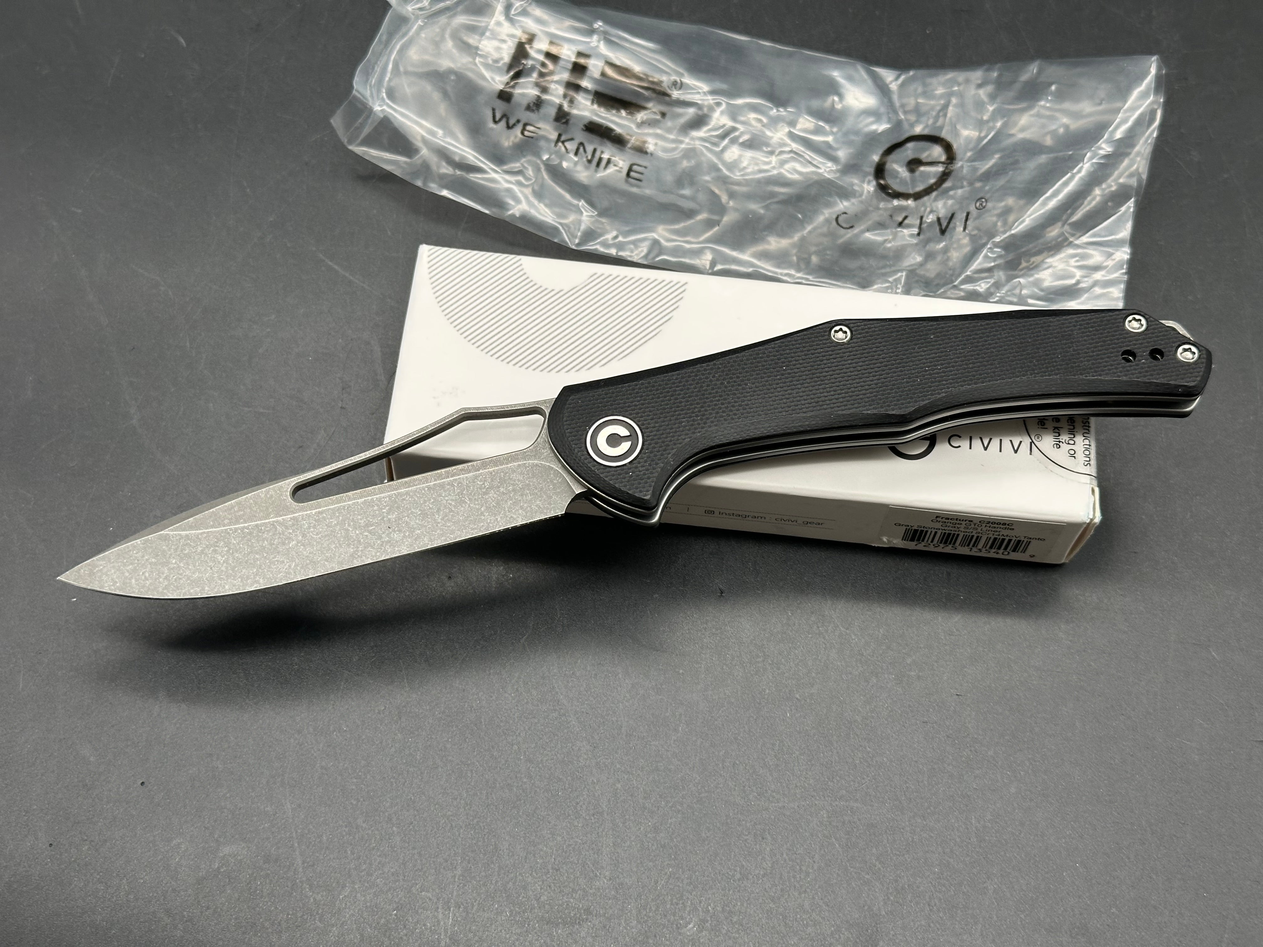Civivi Fracture Black G10 slip joint