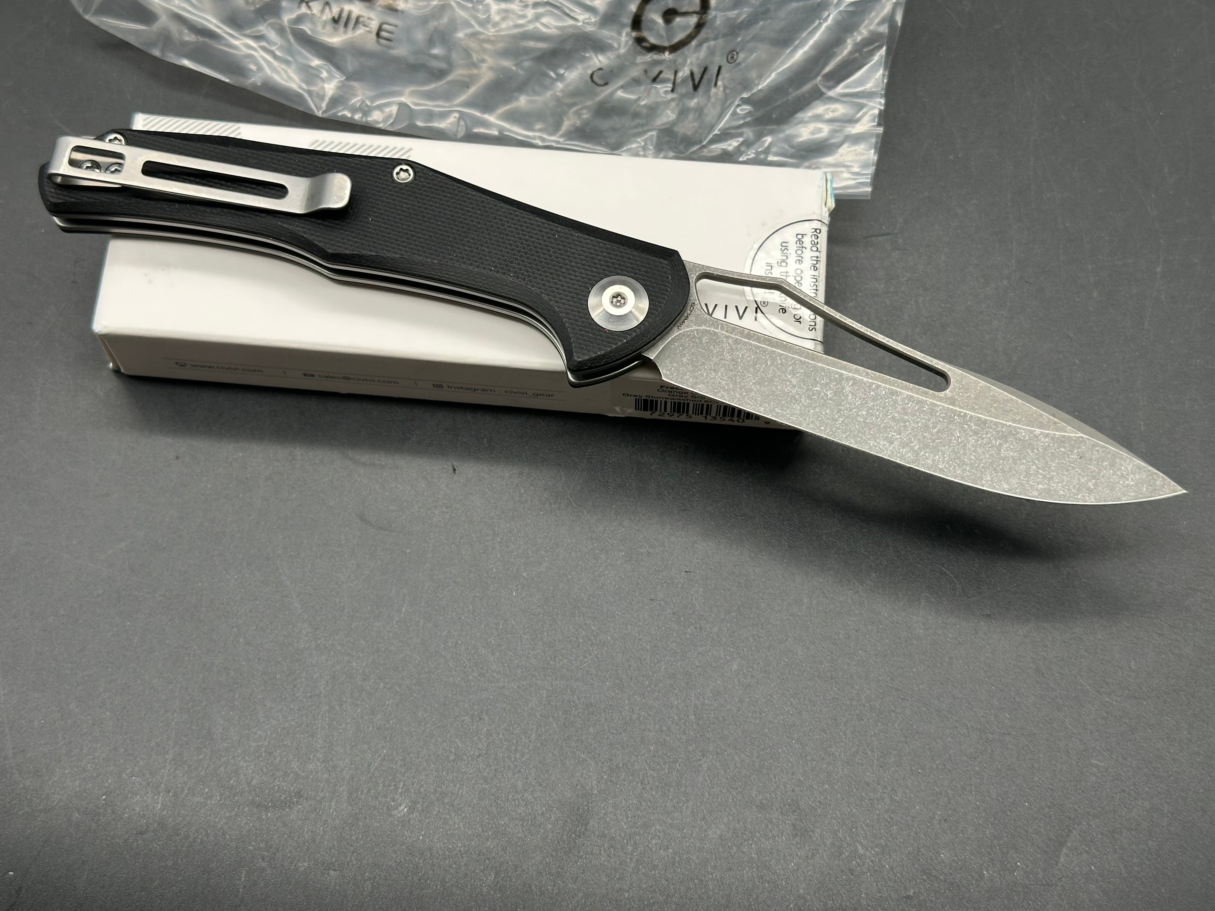 Civivi Fracture Black G10 slip joint