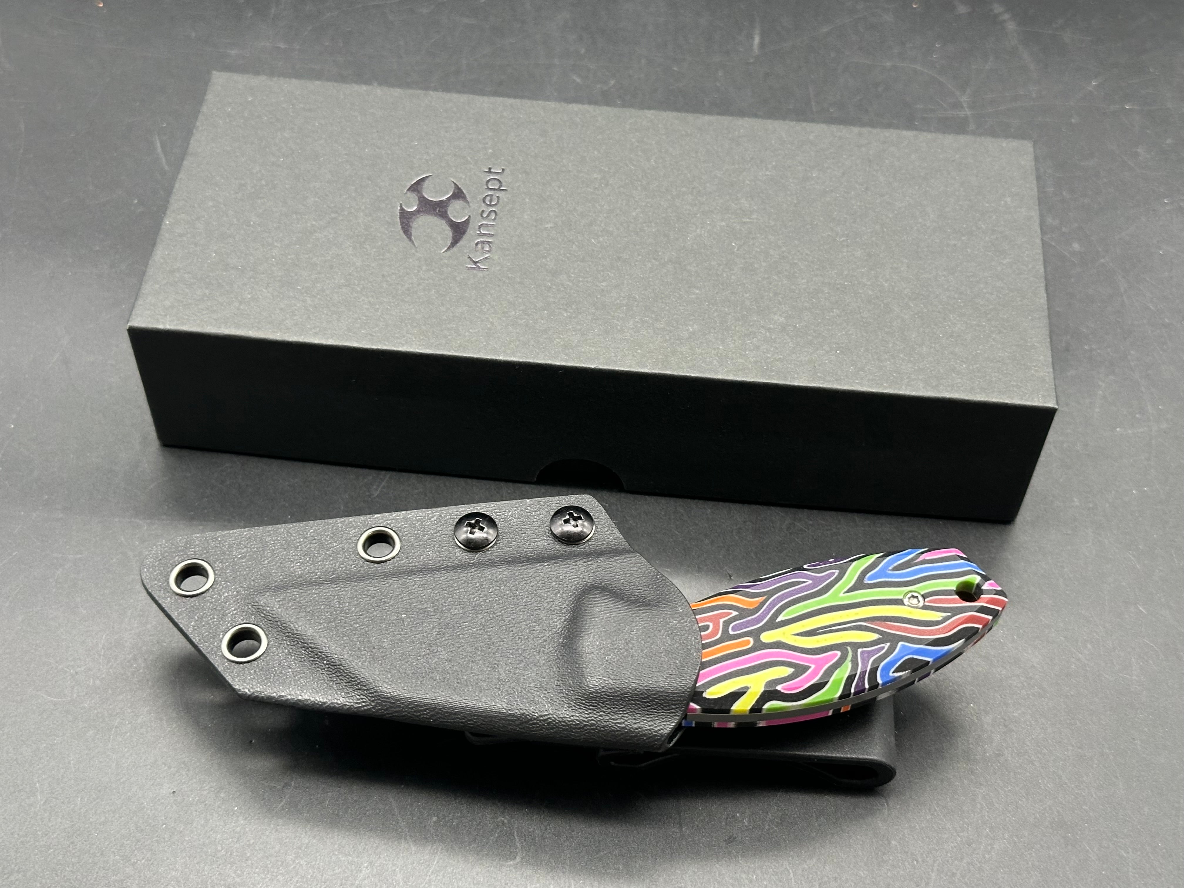 KANSEPT SIAFU | FIXED BLADE | 2.41" D2 BLADE | ARCADE PATTERN G-MASCUS | DIRK PINKERTON DESIGN
