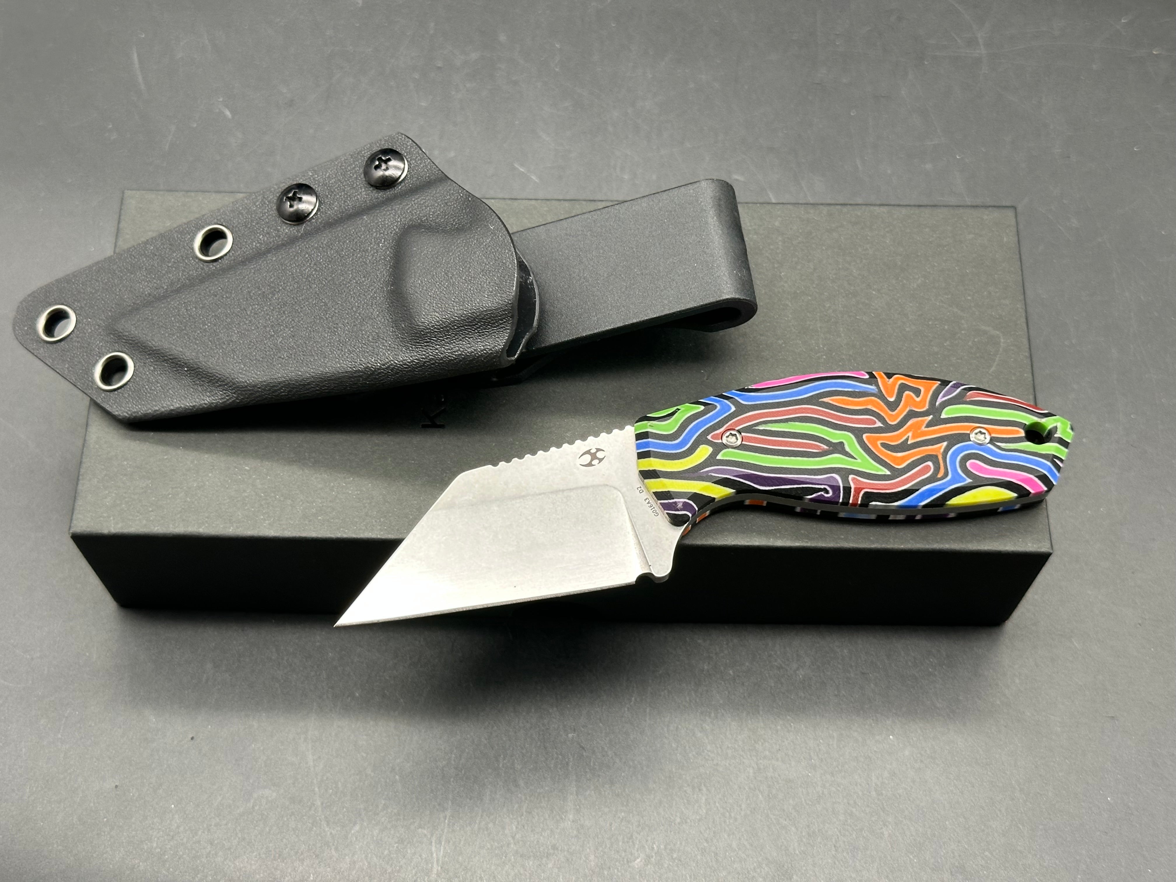 KANSEPT SIAFU | FIXED BLADE | 2.41" D2 BLADE | ARCADE PATTERN G-MASCUS | DIRK PINKERTON DESIGN