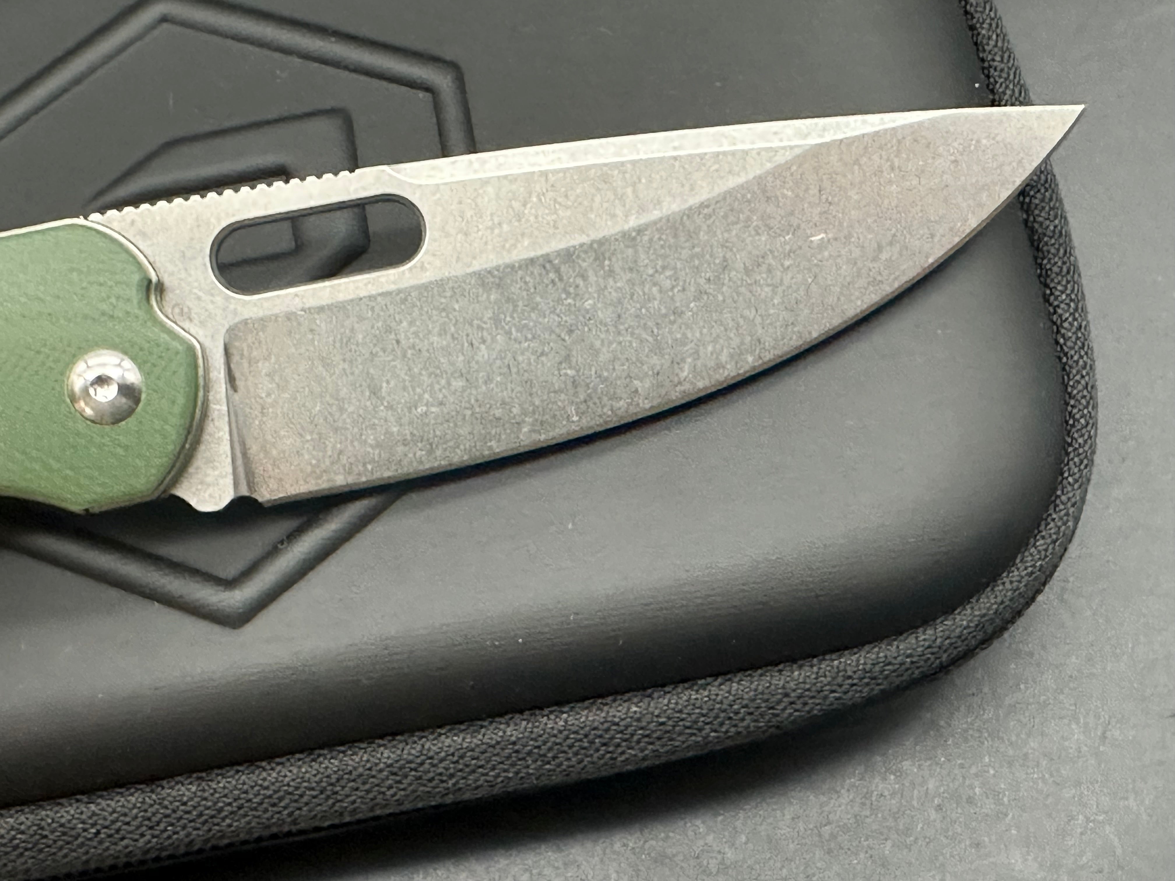BRS E-Volve Navajo Liner Lock Knife Green G10 (3.5" Stonewash)