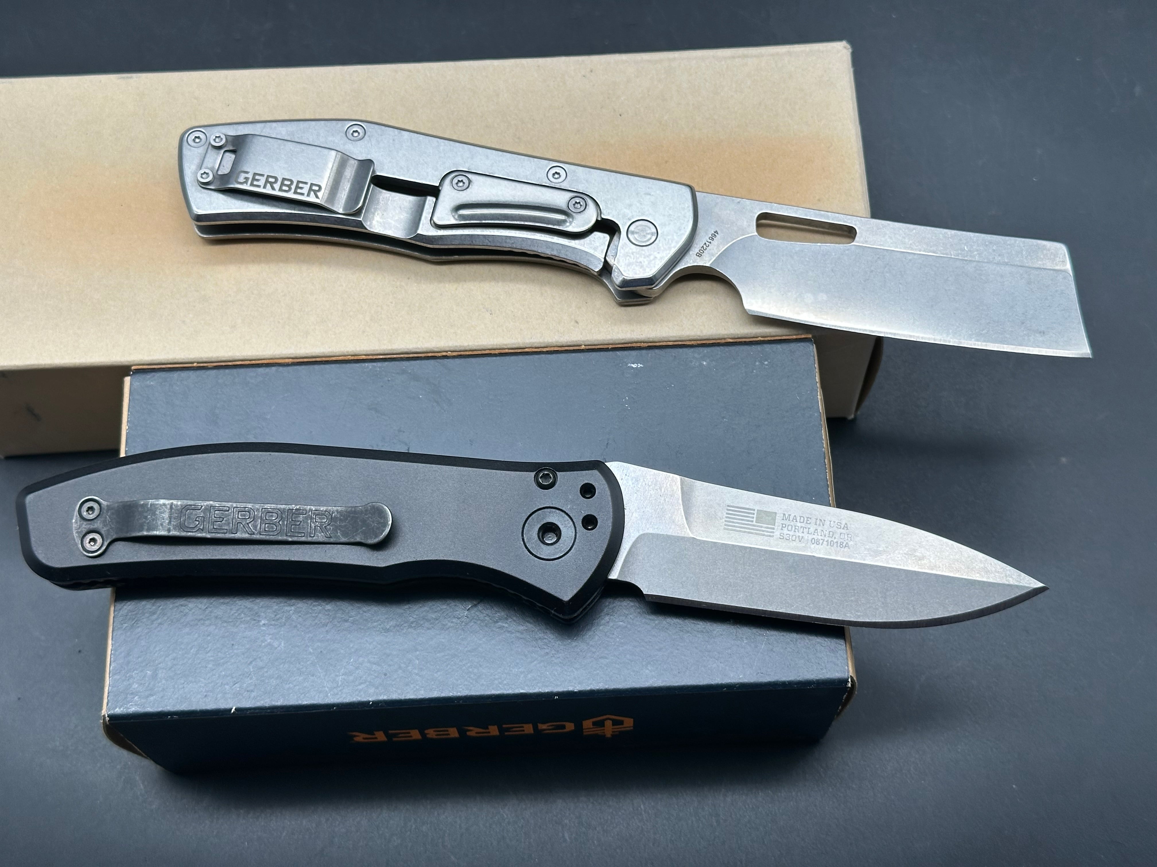 2 knife Gerber bundle Gerber Empower Auto w/S30V and Flatiron