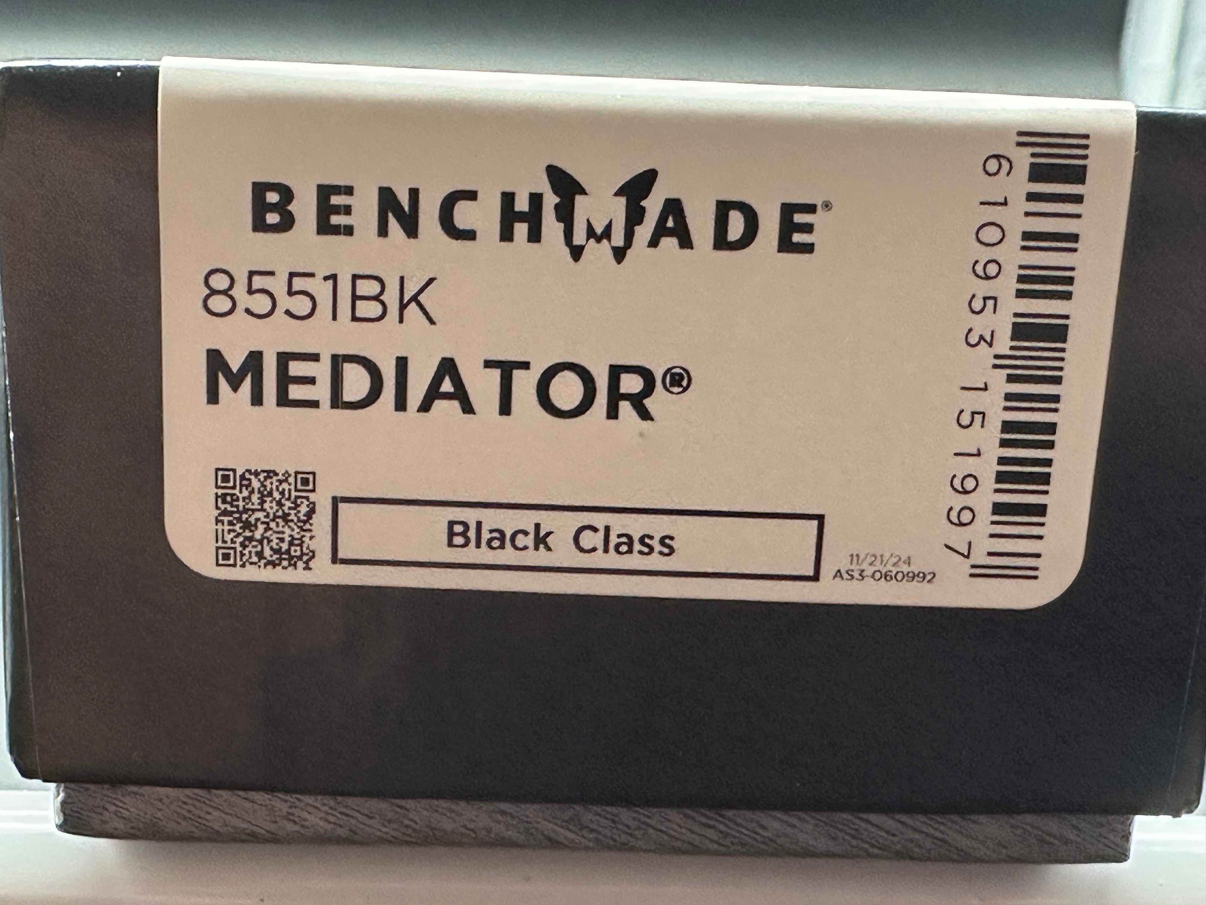 Benchmade Mediator Automatic Knife Black G-10 (3.3" Black)