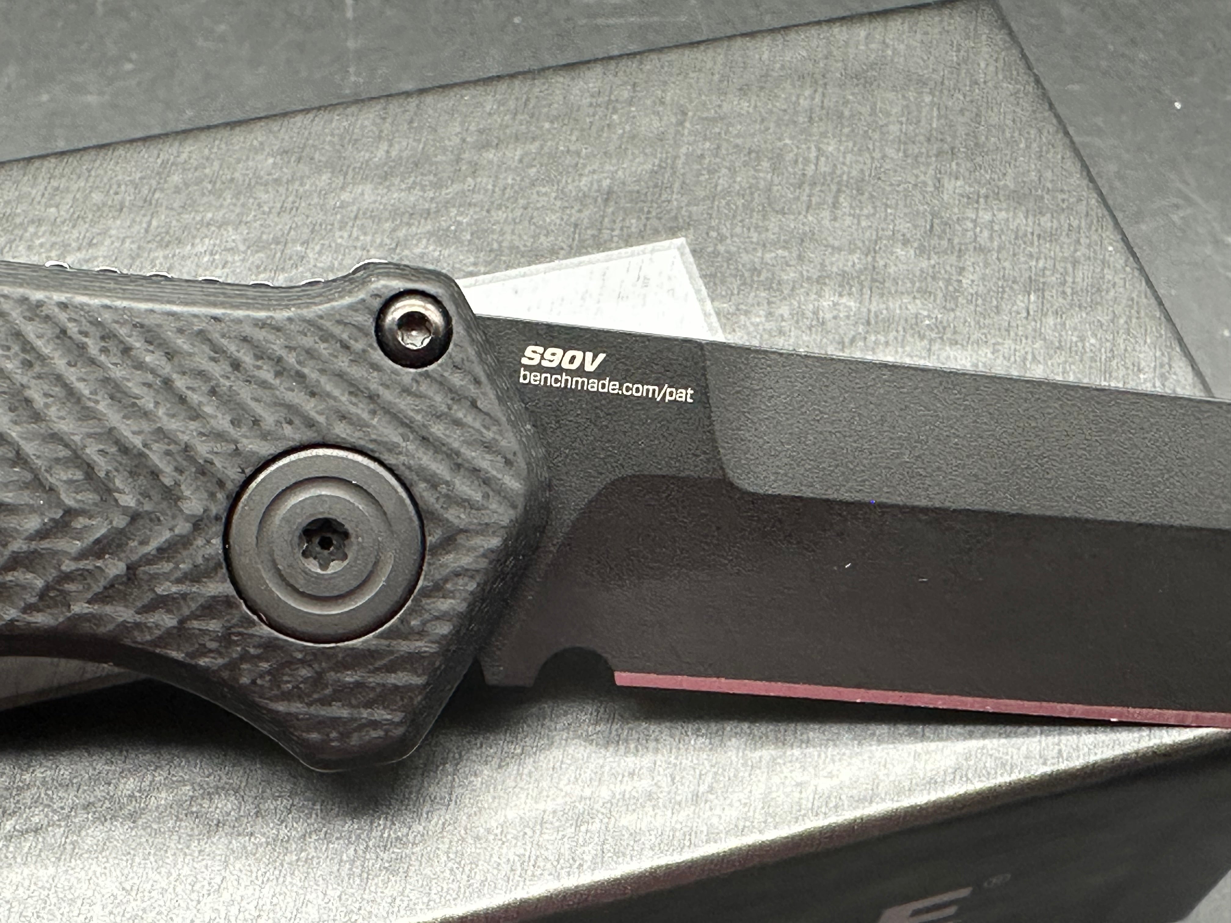 Benchmade Mediator Automatic Knife Black G-10 (3.3" Black)