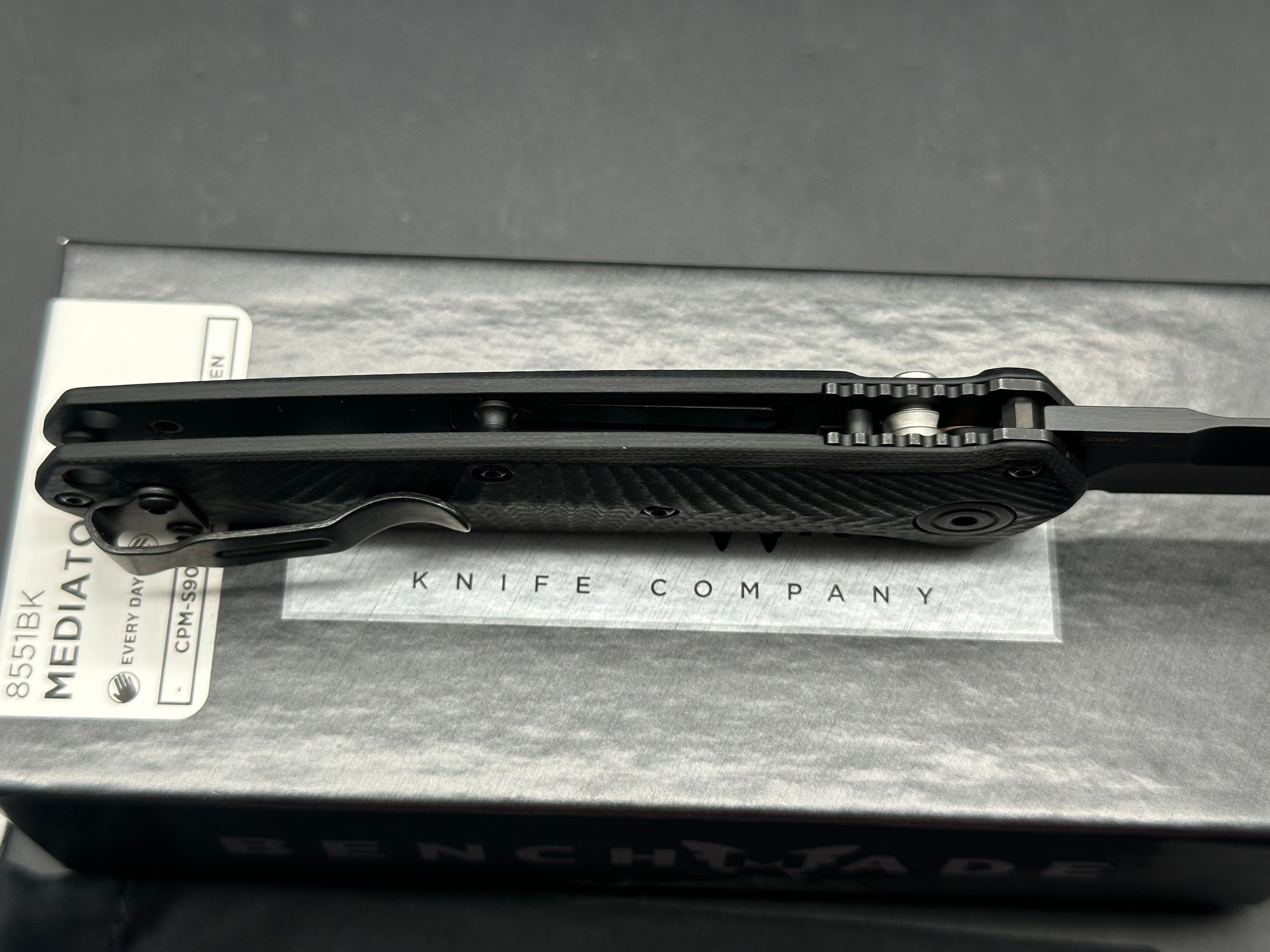 Benchmade Mediator Automatic Knife Black G-10 (3.3" Black)