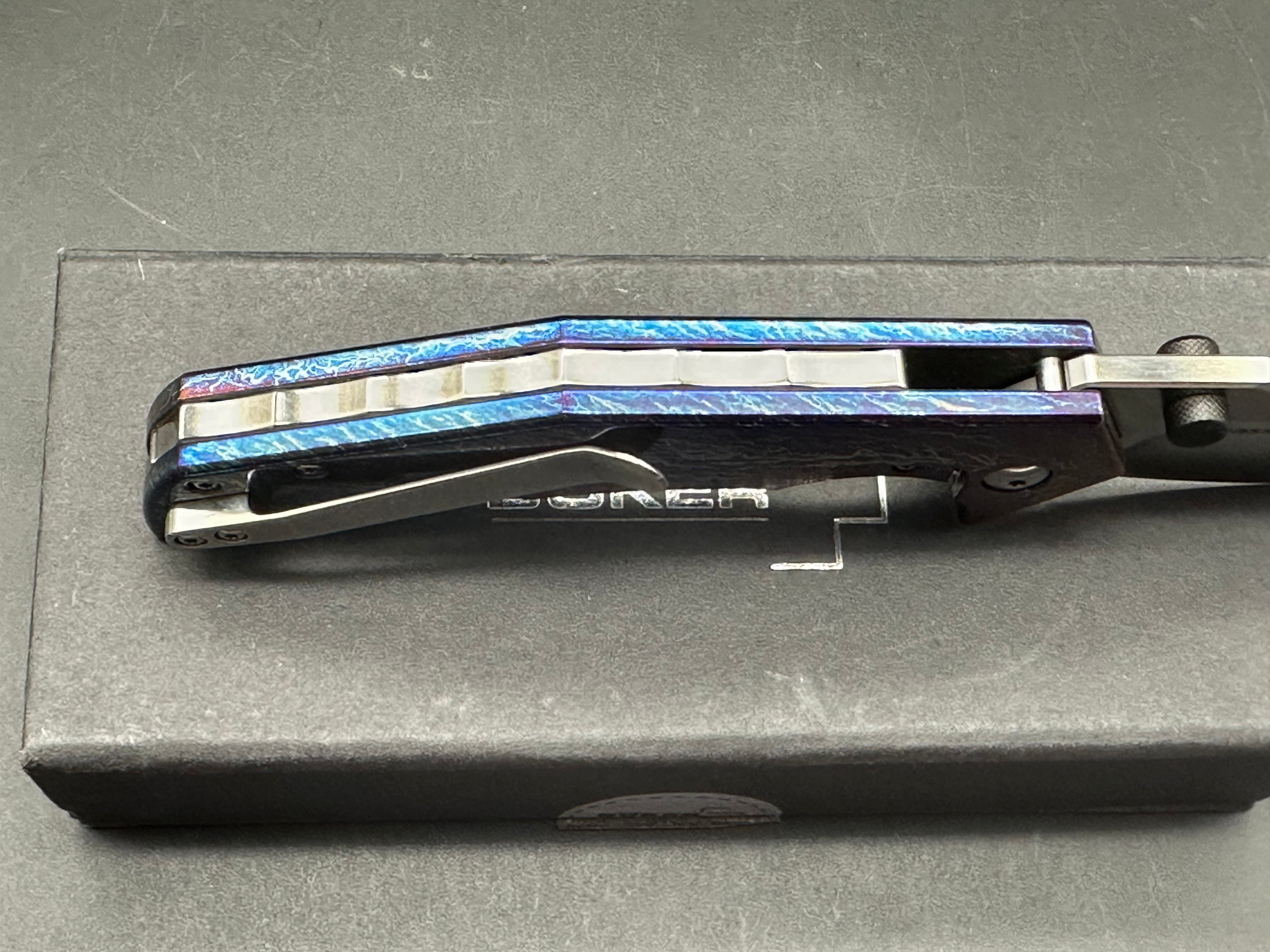 Massdrop Gavco Thrasher S35VN steel, custom anno titanium handle