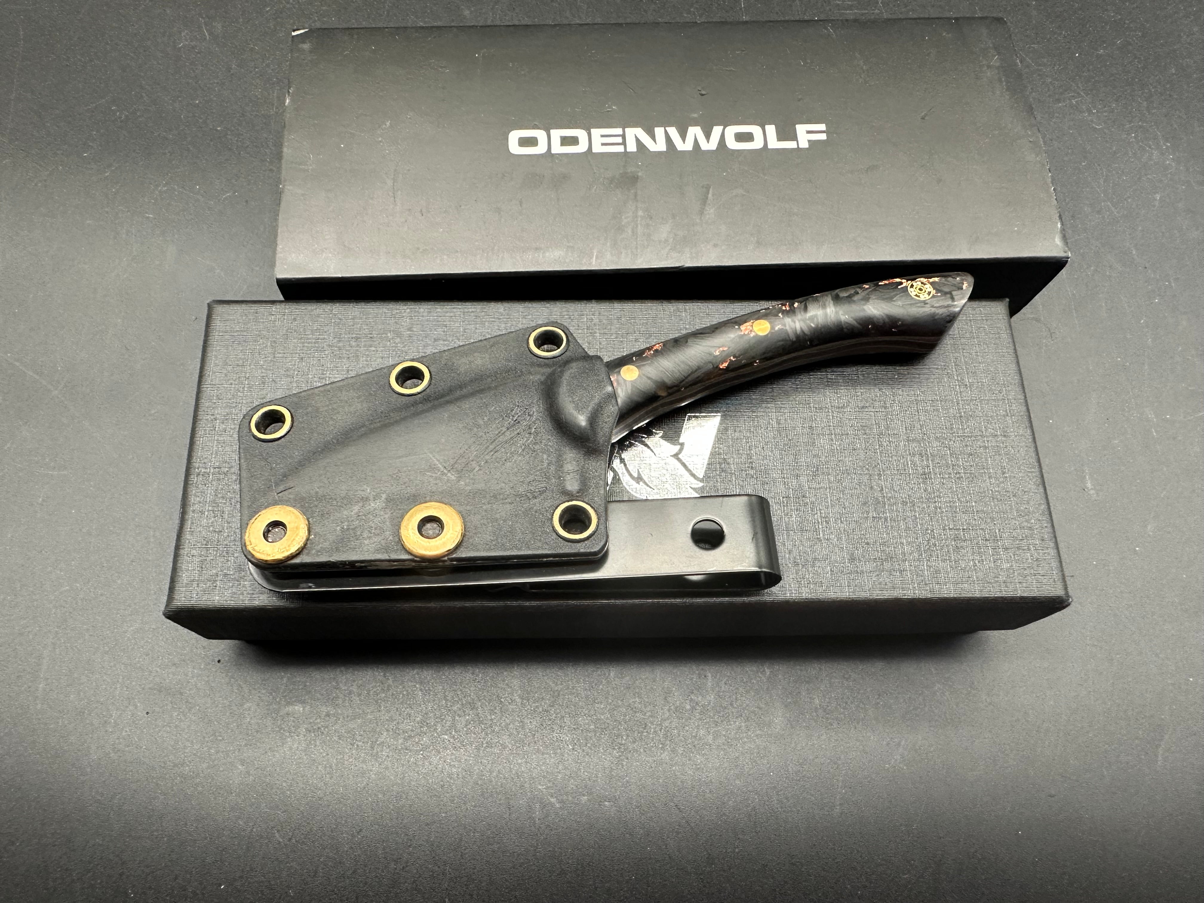 Raymond Roberts of Royalty Rings Co. Kiradashi Bakers Forge Damascus steel with copper and 80CRV2 core