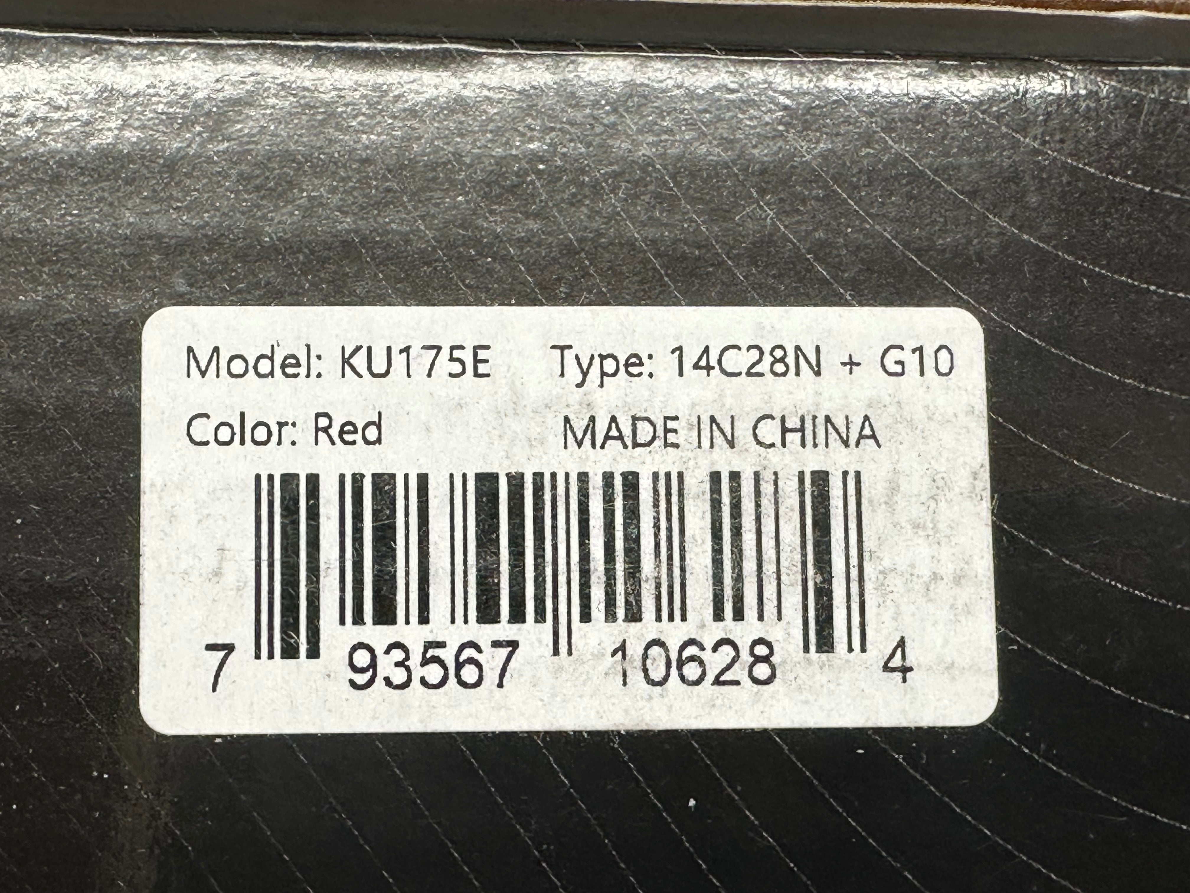 KUBEY SCIMITAR FOLDING KNIFE RED G10 HANDLE 14C28N TANTO PLAIN EDGE