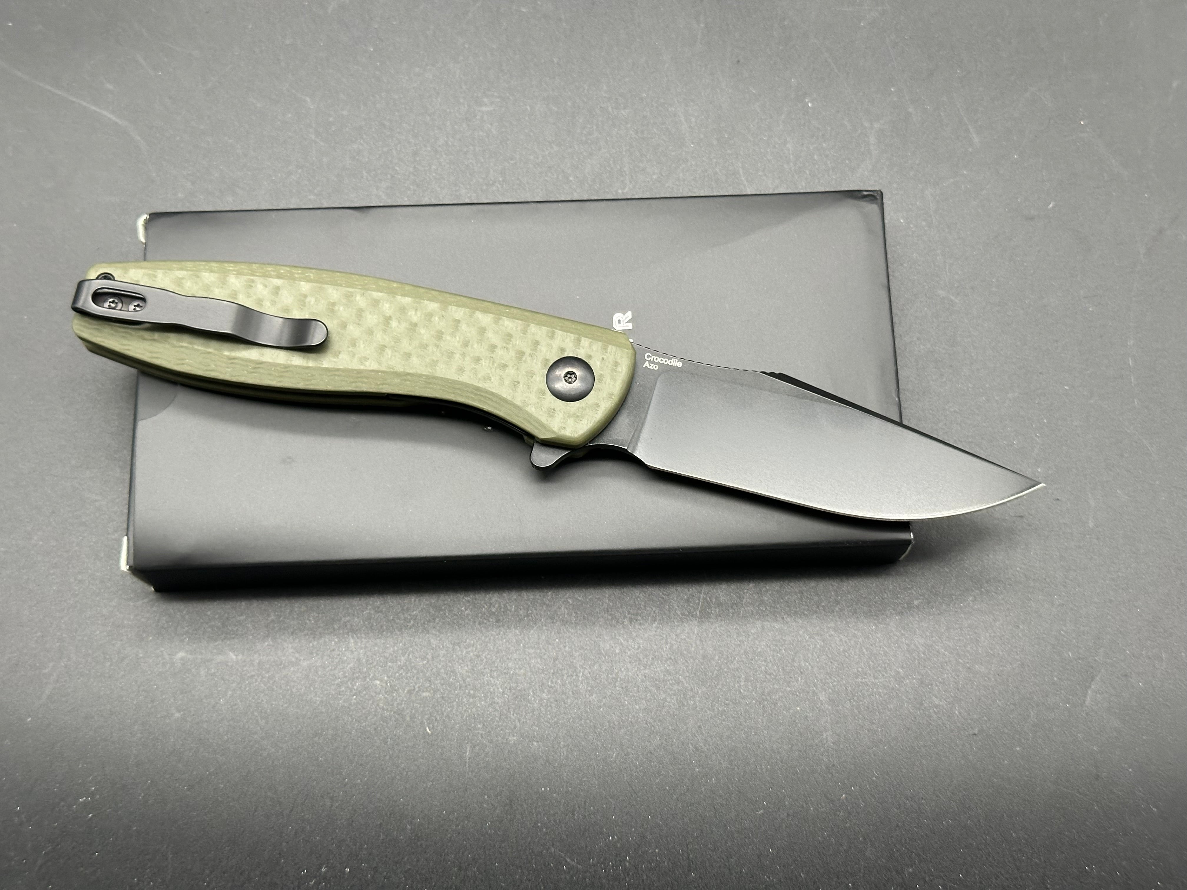 Kizer Crocodile NitroV Blade Liner Lock G10 Handle V4716M1 (3.45" Black)