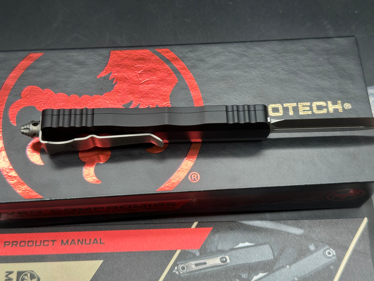 Microtech Dirac Dagger OTF Automatic Knife Black (2.8" Stonewash)