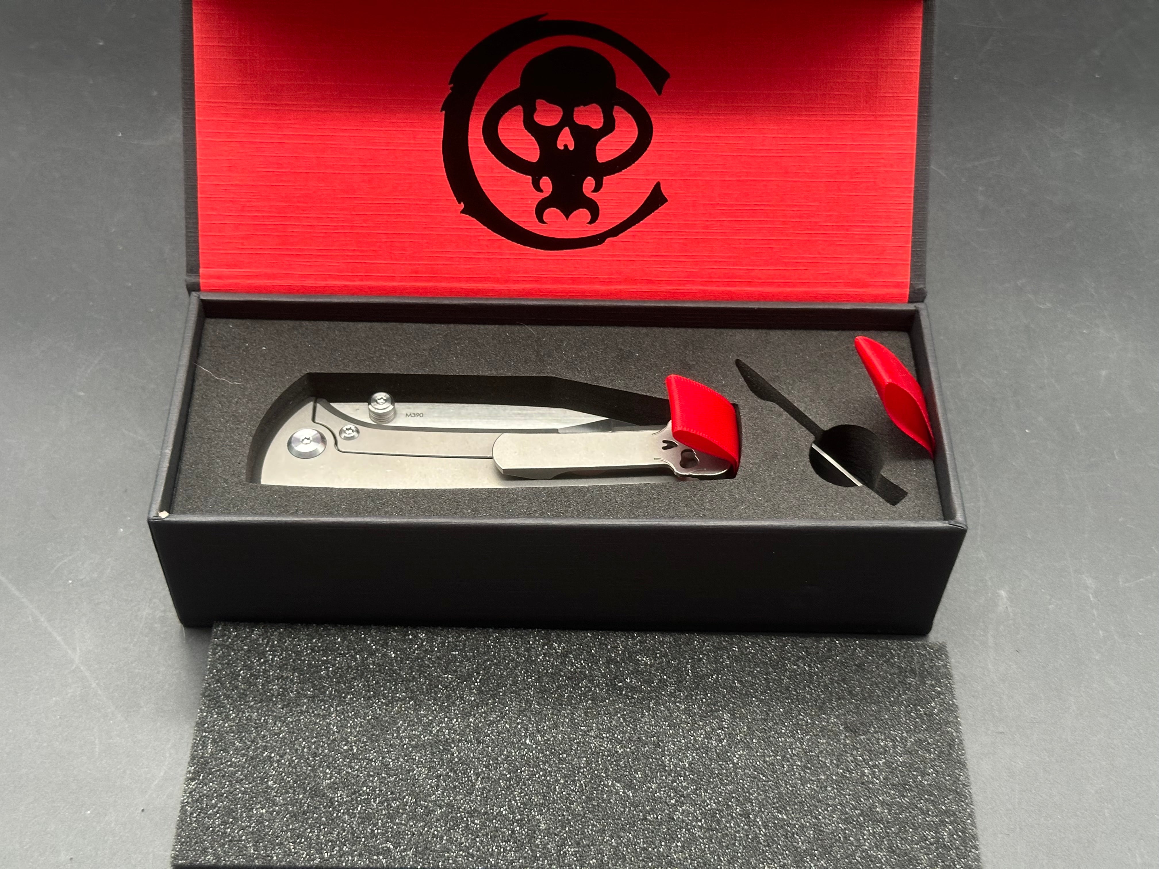 Chaves Scapegoat Street Frame Lock Knife Gray Titanium (3.5" Satin)