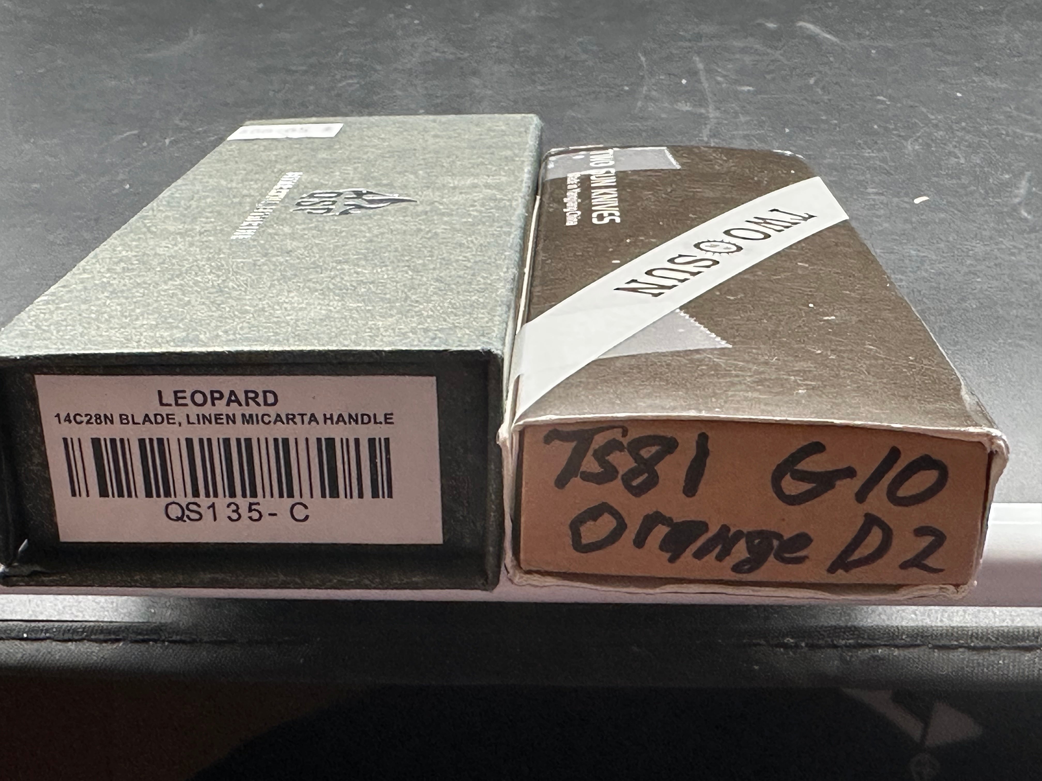 2 knife deal Two Sun TS81 and QSP Penguin both sharpened with box