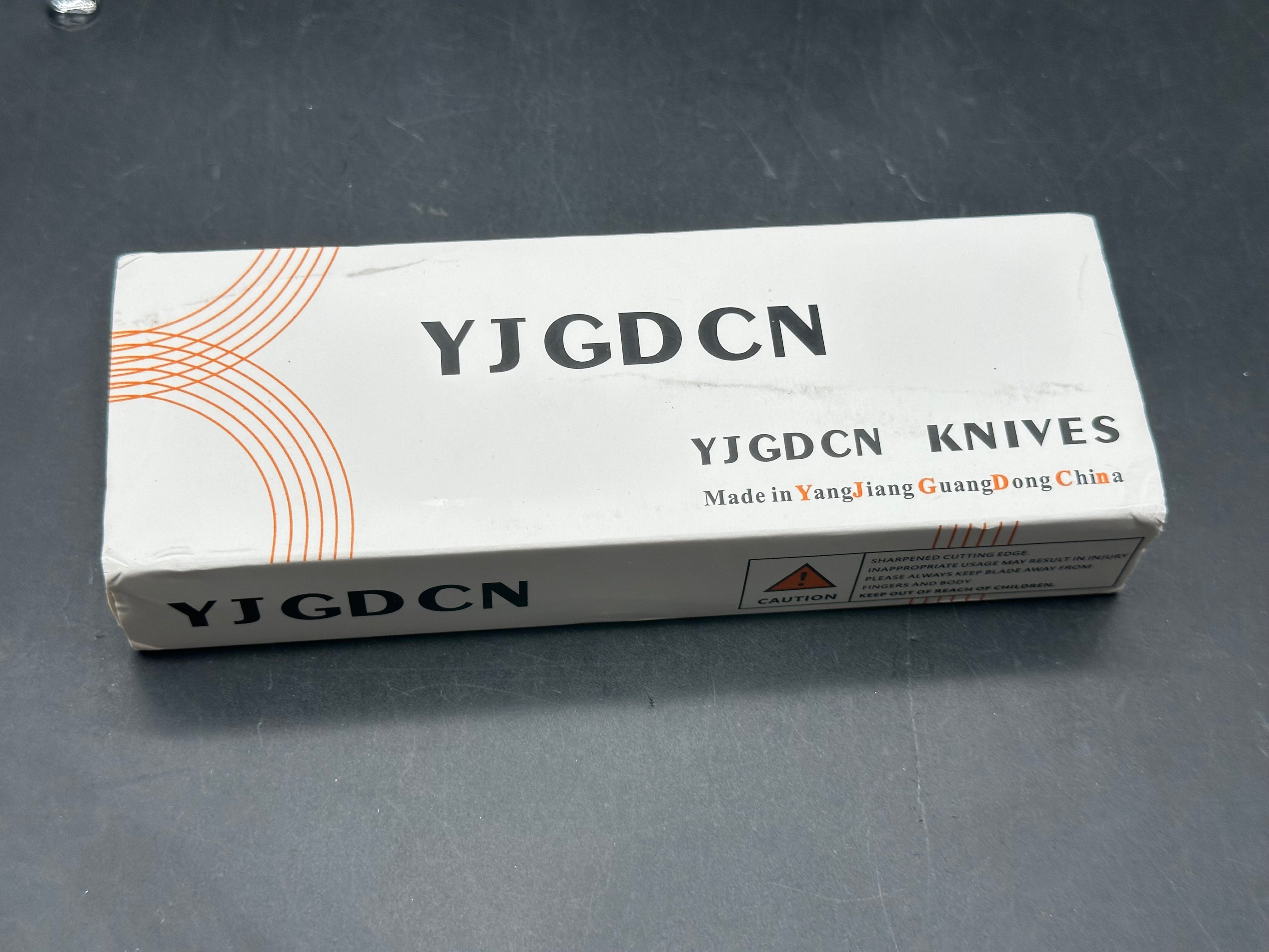 YJGDCN YJ2520 Titanium Handle M390 Blade overall length 9.05 inches