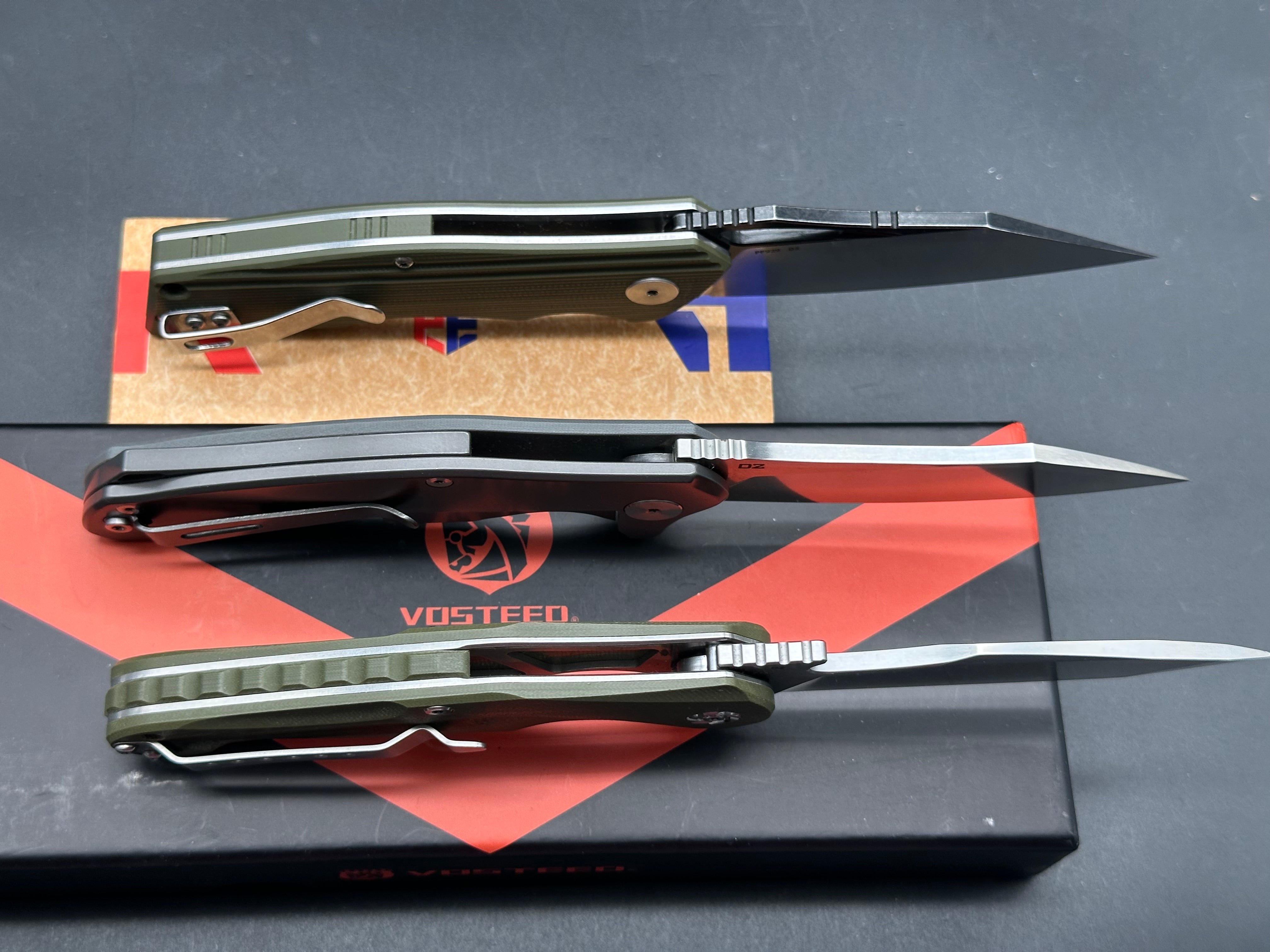 3 knife deal Petrified Fish PF929 , Kubey and Bastion Braza