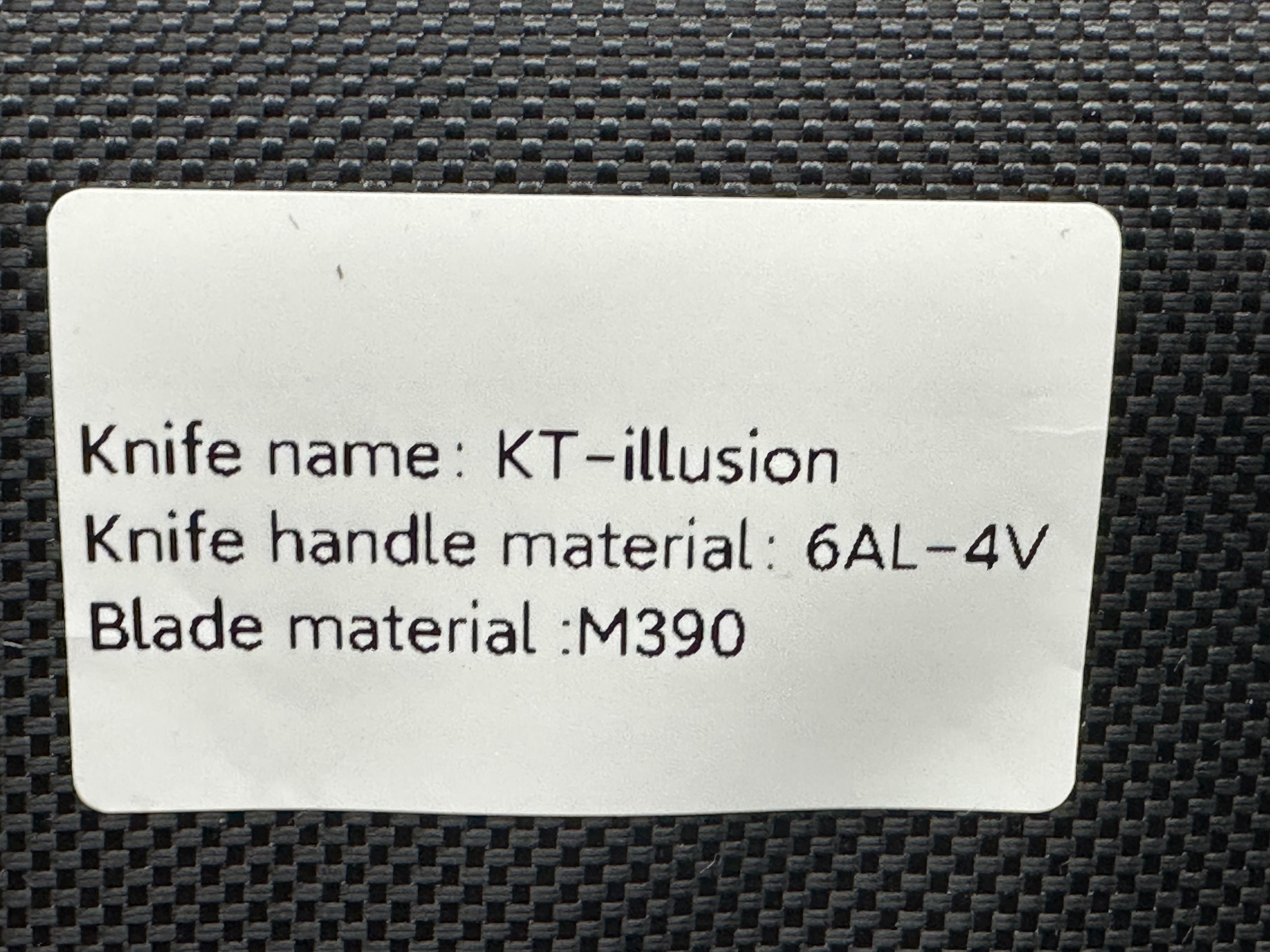 Ketuo Illusion titanium handle w/M390 blade