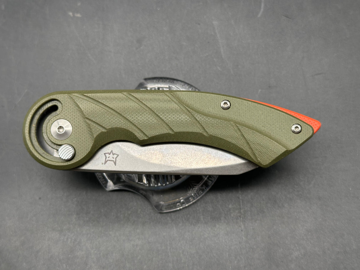Fox Knives Radius Folding Knife OD Green G-10 (3" Satin N690)