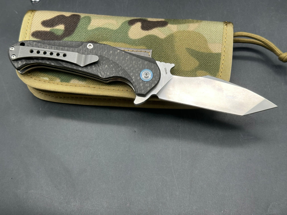 Kubey KU159 CF titanium/CF w/S35VN blade
