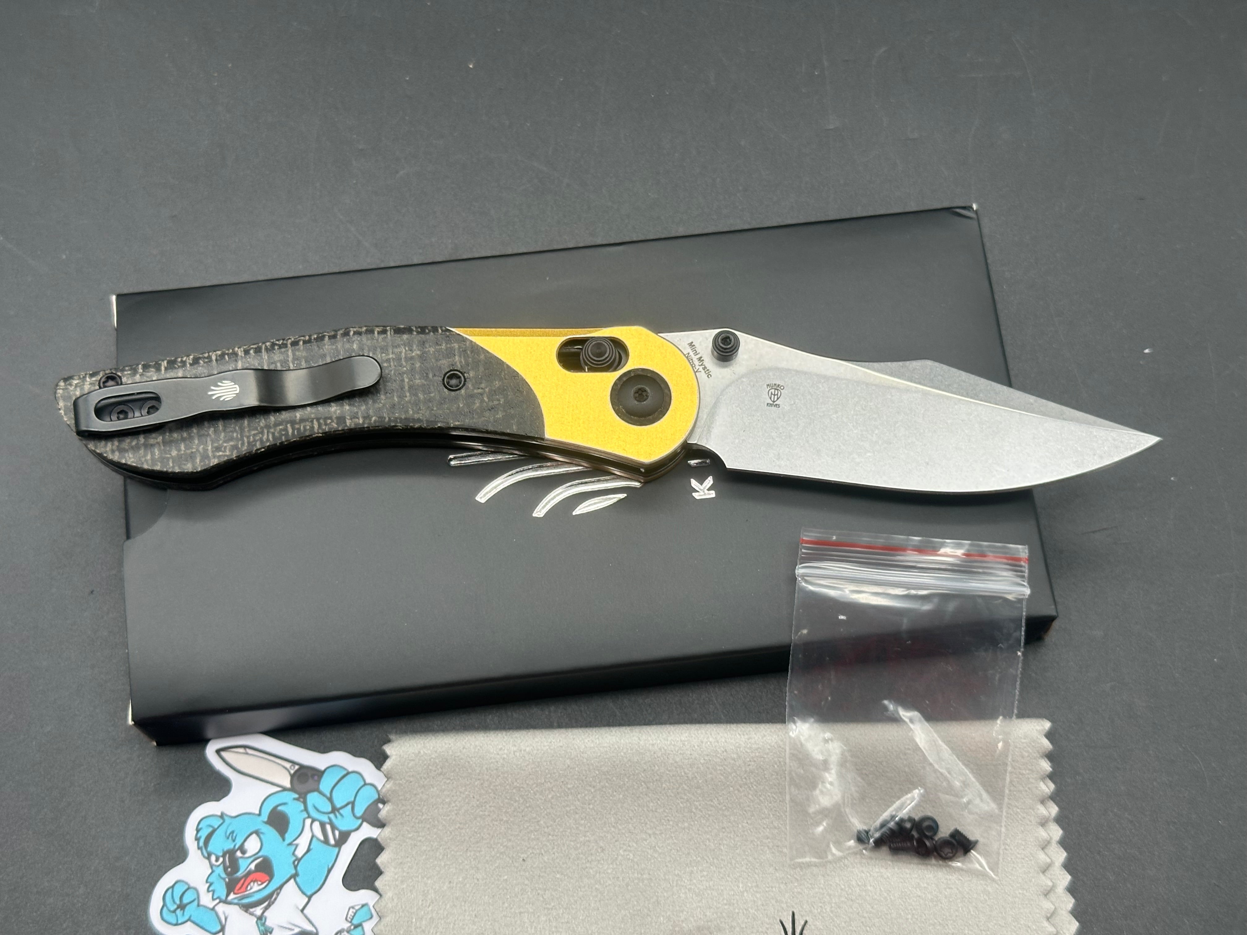 Kizer MINI MYSTIC | NITRO-V | ALUMINUM+BURLAP MICARTA