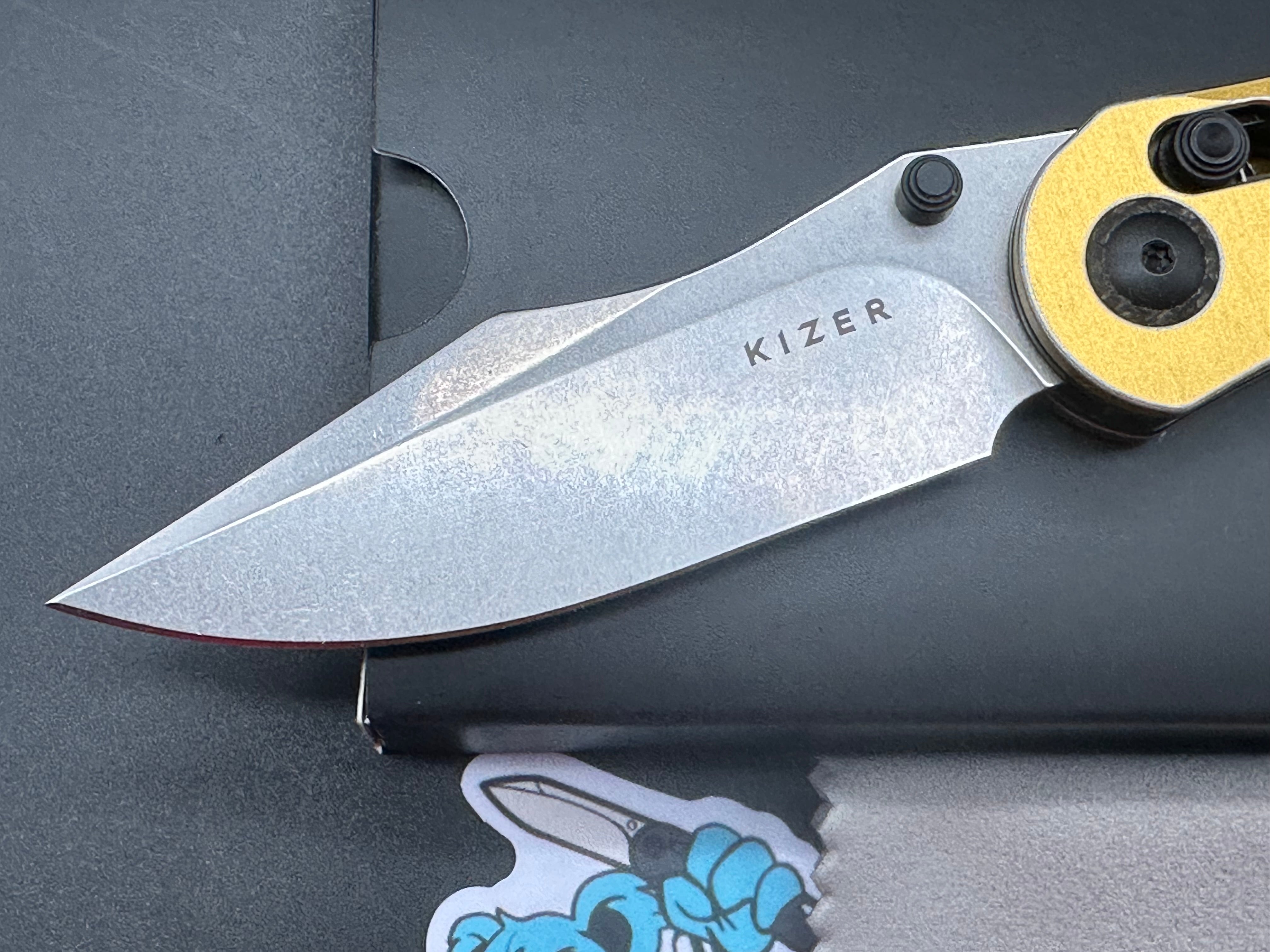 Kizer MINI MYSTIC | NITRO-V | ALUMINUM+BURLAP MICARTA