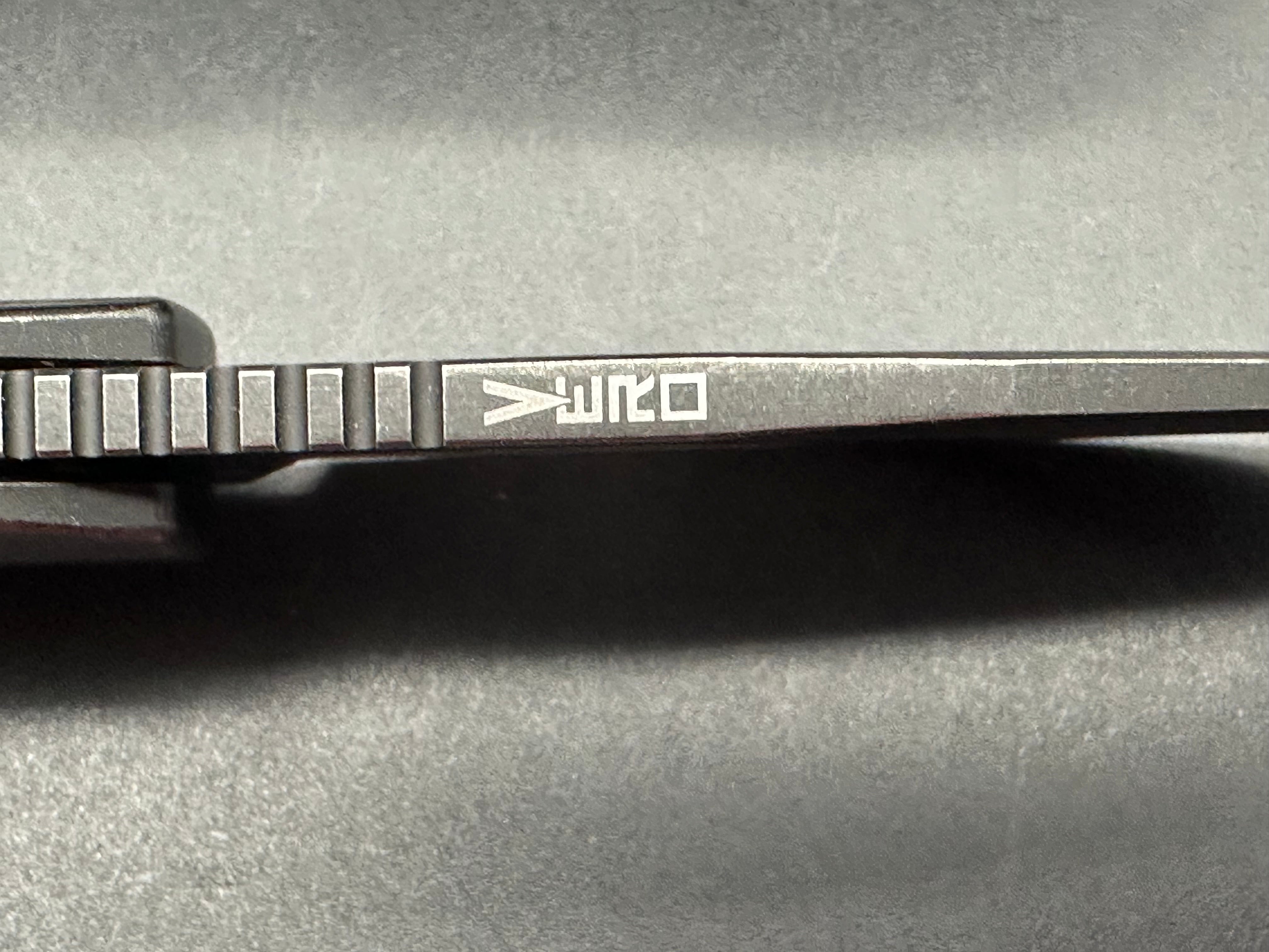 Vero Nova #430, Full Blackwash, Blackwashed M390 Blade, Blackwashed Ti Scales