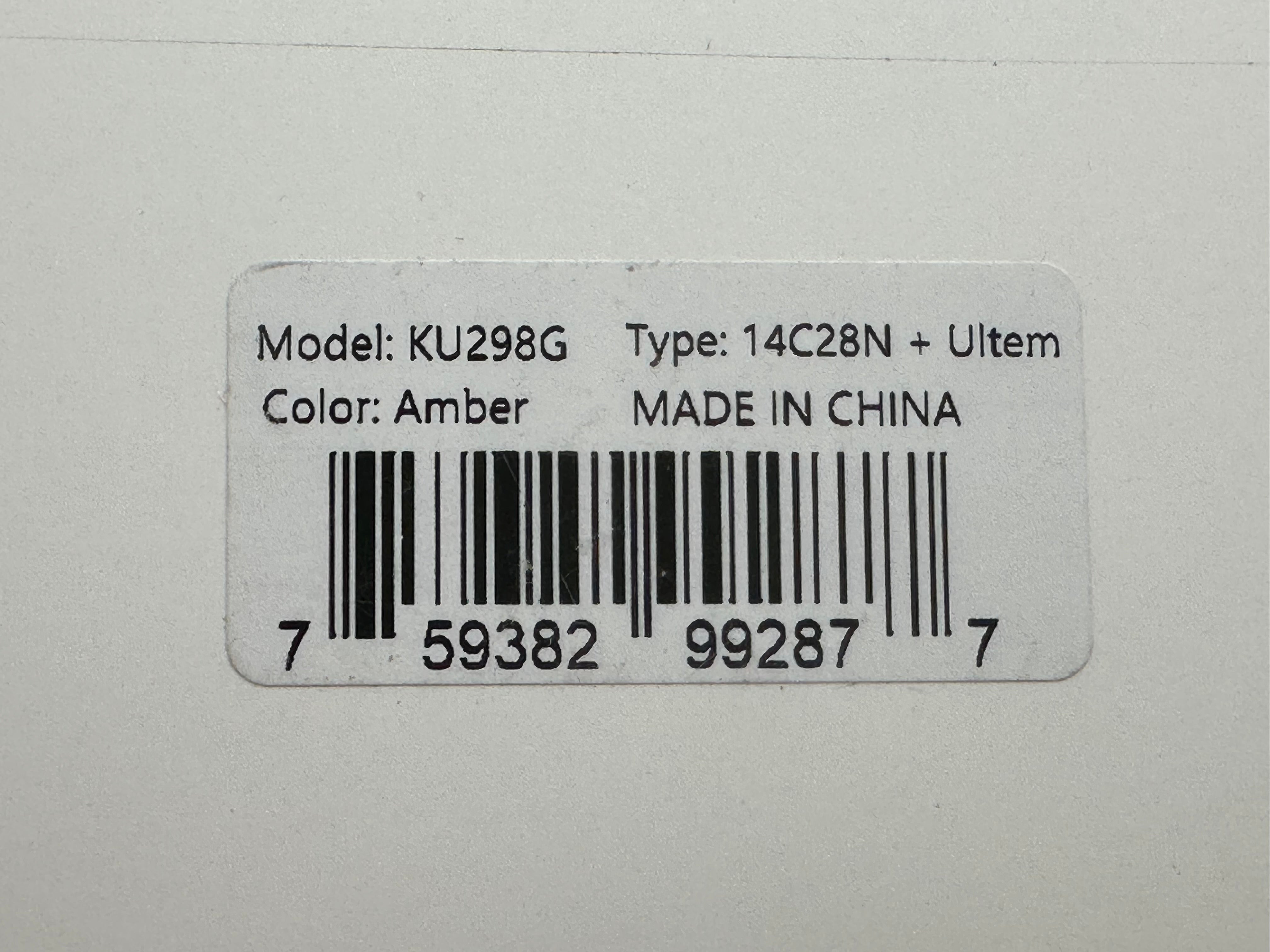 Kubey Rogue Pikal Karambit Folding Knife Ultem Handle 2.91" Stonewash 14C28N Blade