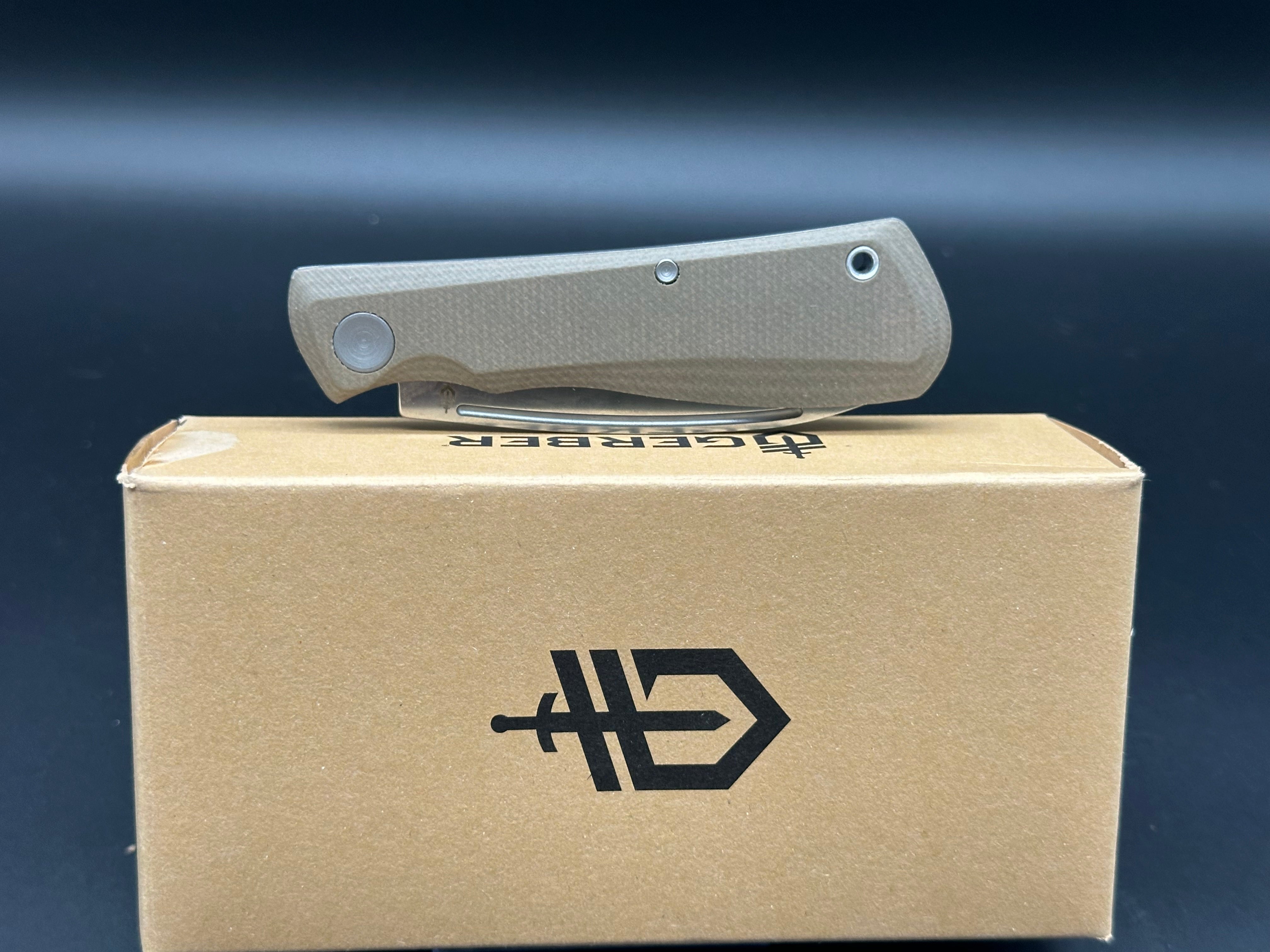 Gerber Mansfield Slip Joint Knife Natural Micarta (3.1 Satin)