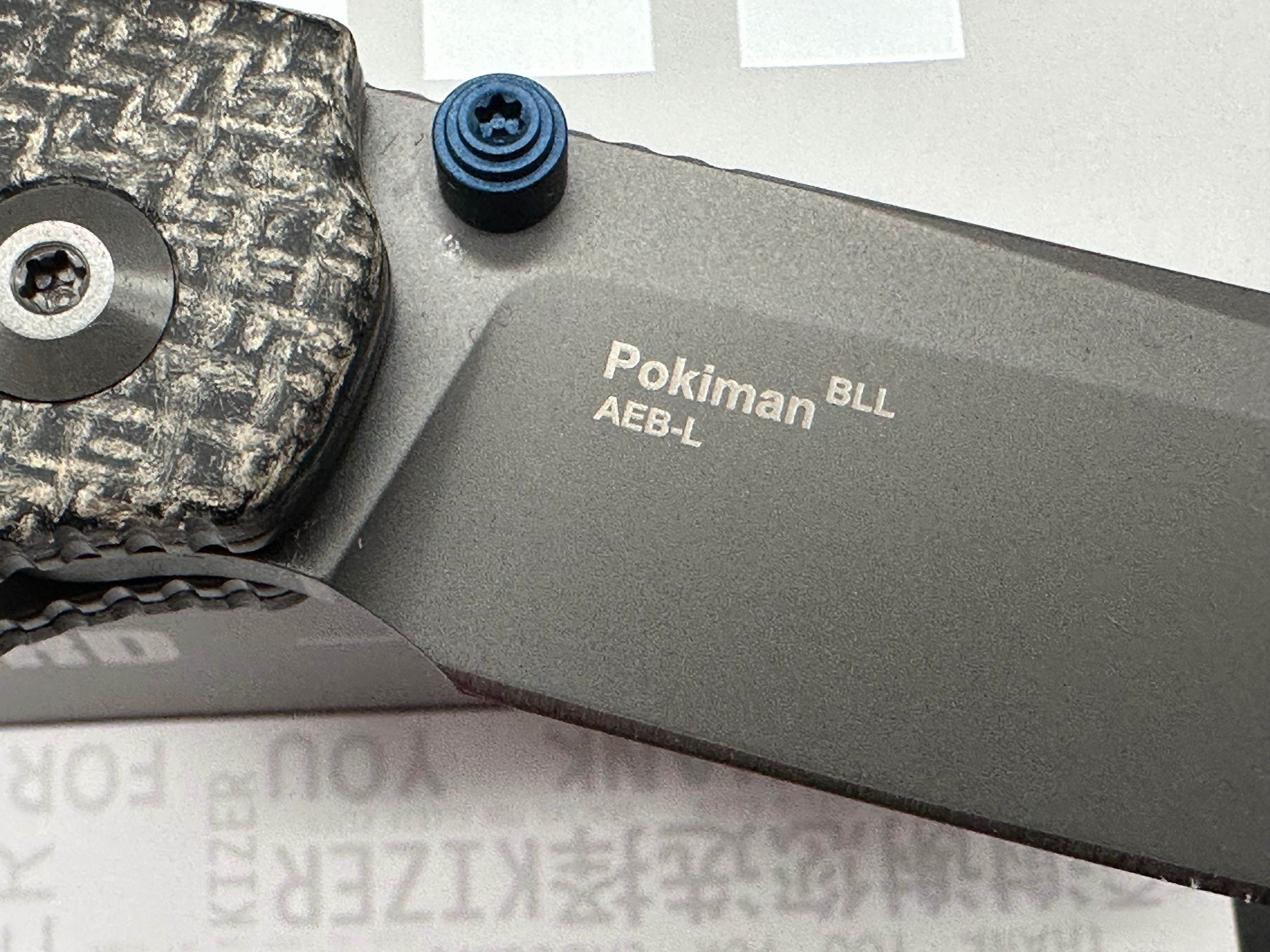 KIZER POKIMAN BLL BLACK MICARTA HANDLE AEB-L SHEEPSFOOT