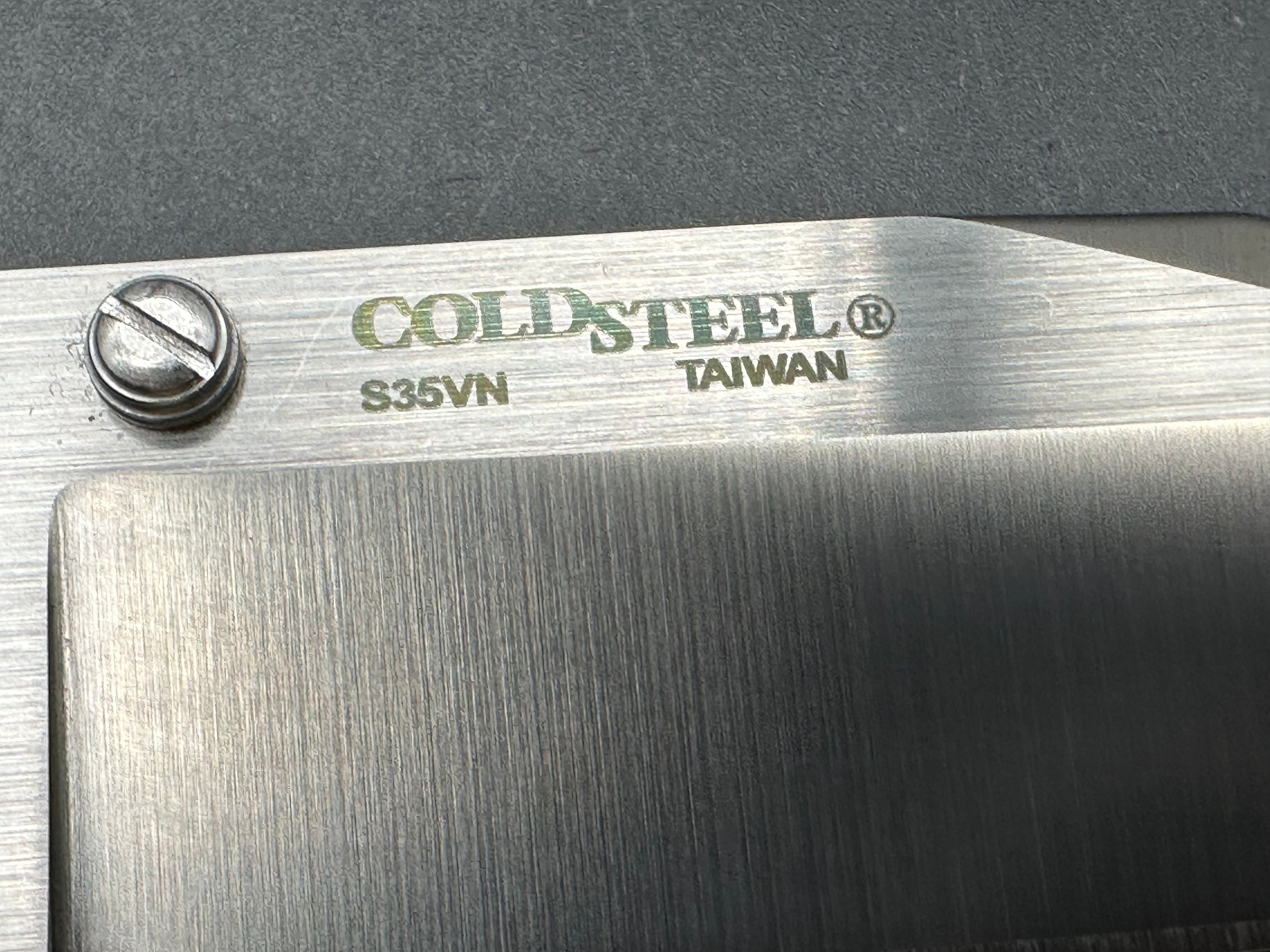 COLD STEEL CODE-4 LOCK BACK KNIFE GRAY ALUMINUM HANDLE PLAIN S35VN EDGE