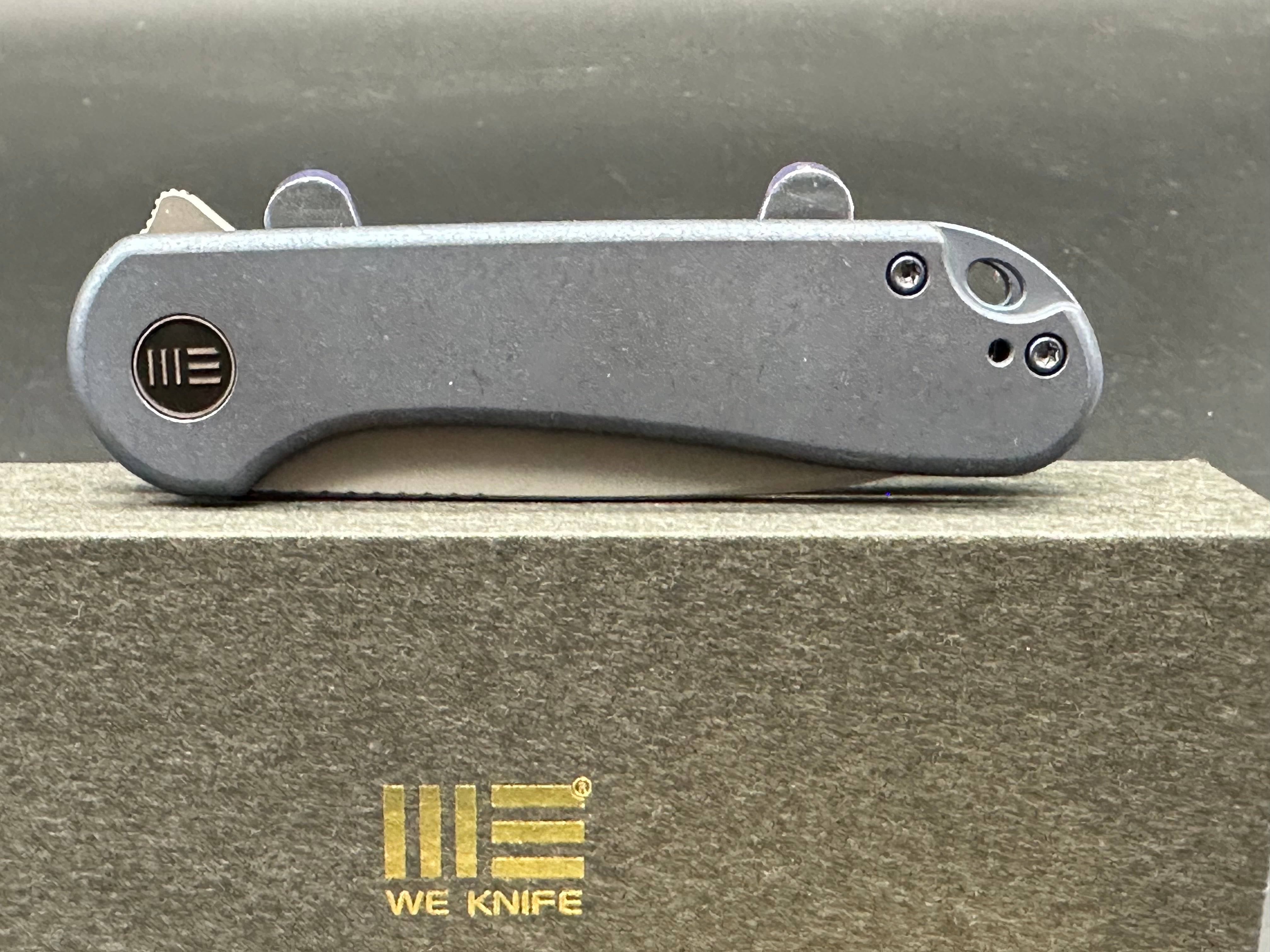 WE Knife Co. Elementum Frame Lock Blue Titanium