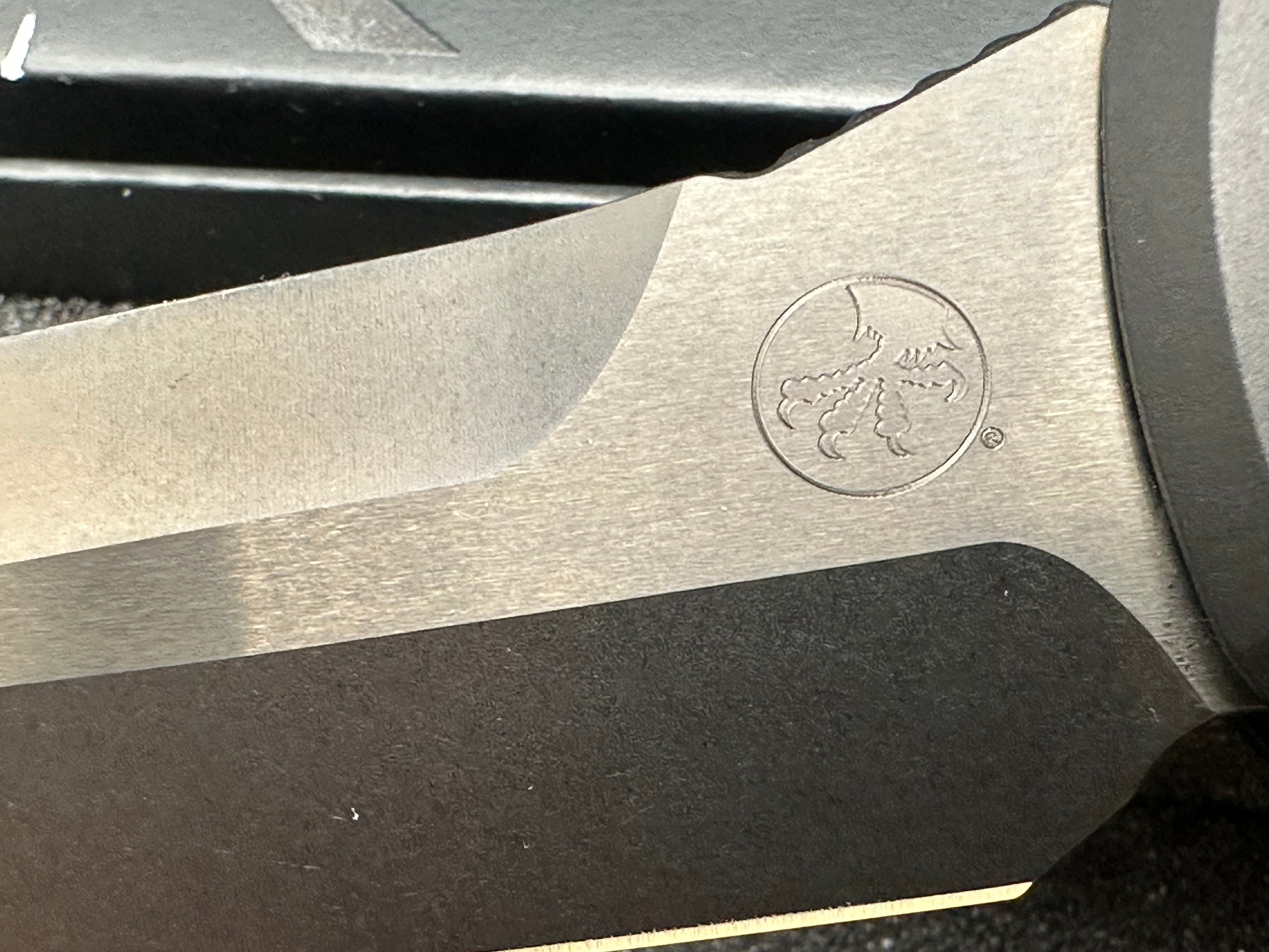 Microtech Socom Elite Shadow Spike Grind Spear Point DLC Deep Engraved Signature Series