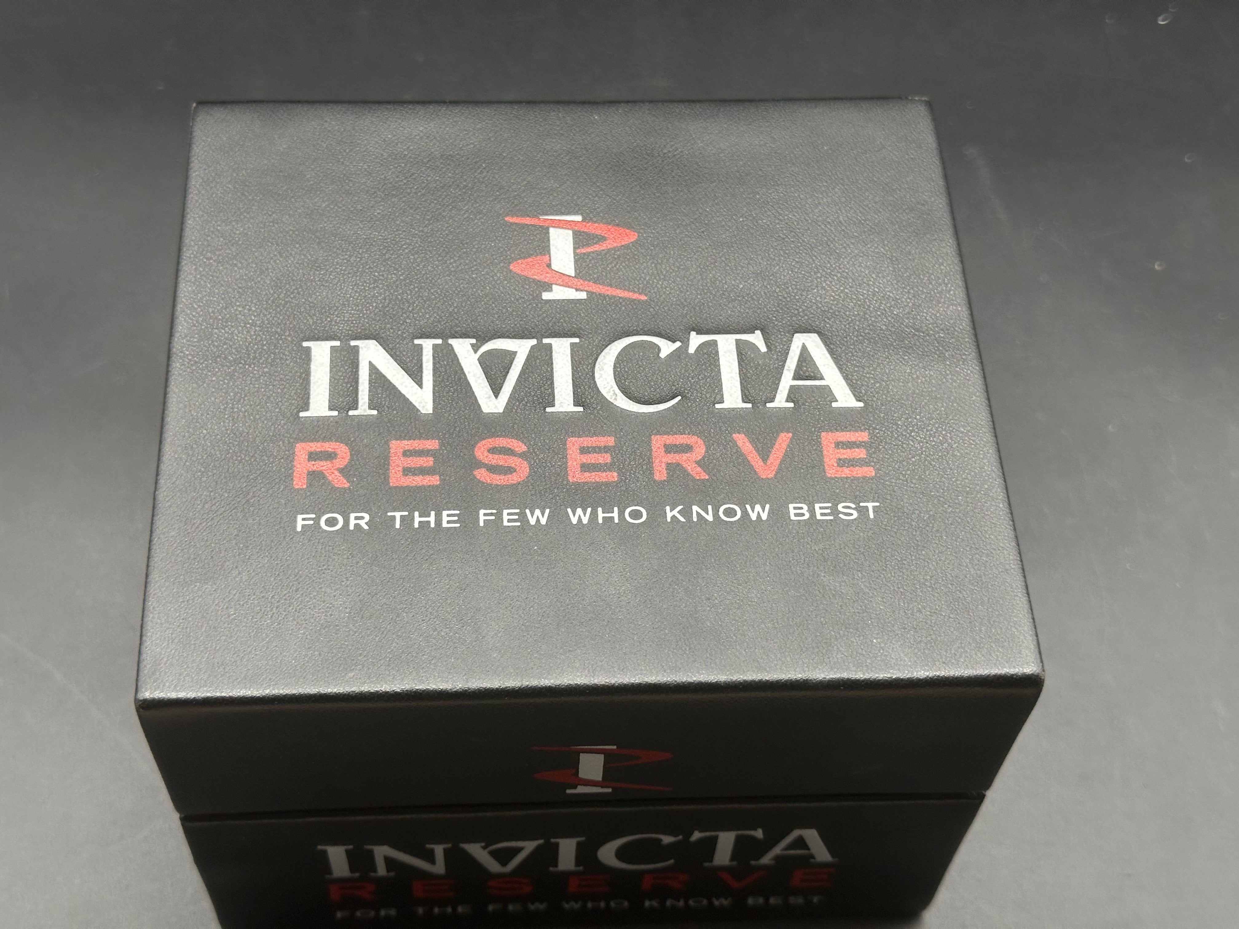 Invicta Reserve black and blue stainless steel watch
