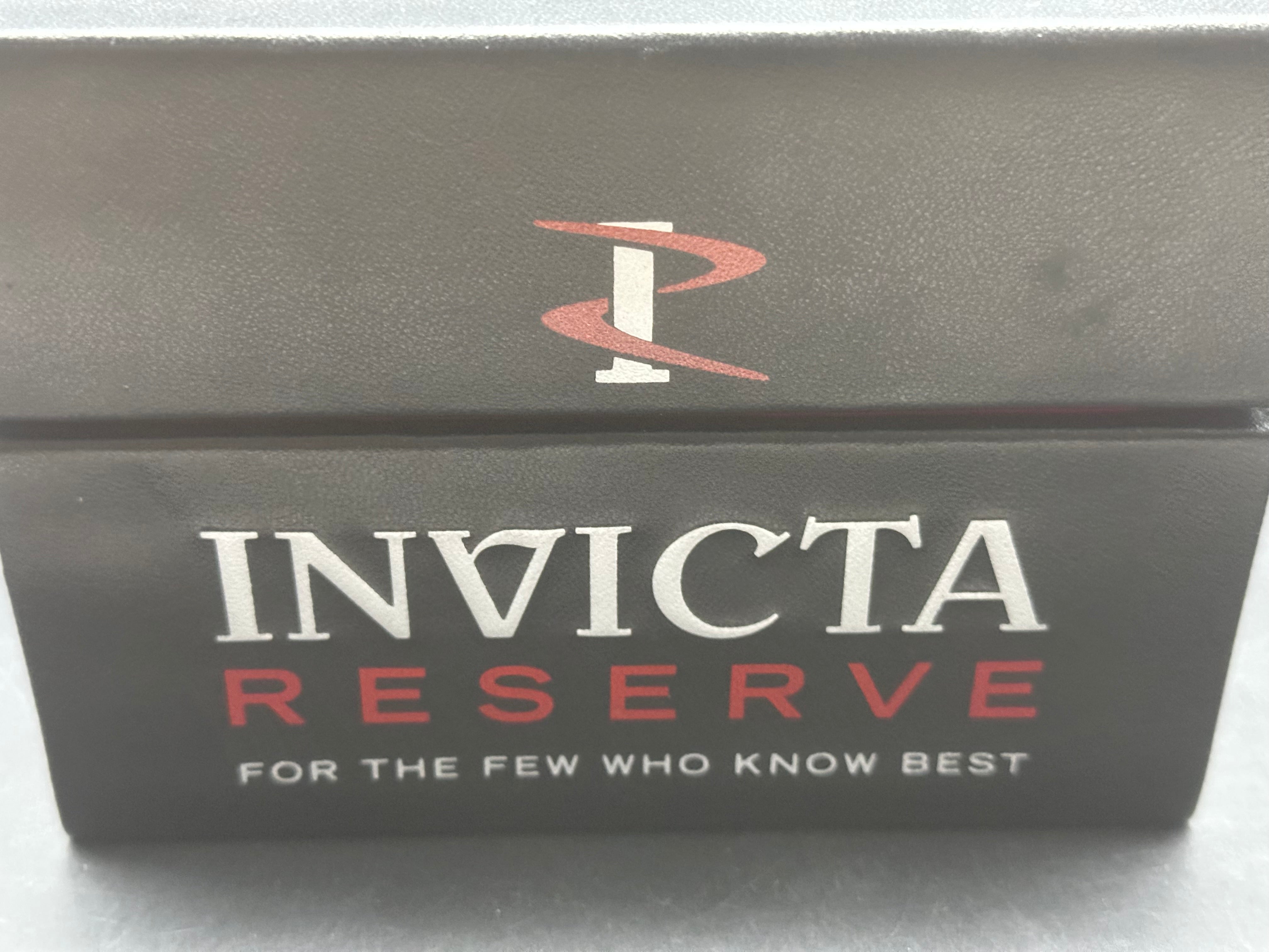 Invicta Reserve black and blue stainless steel watch