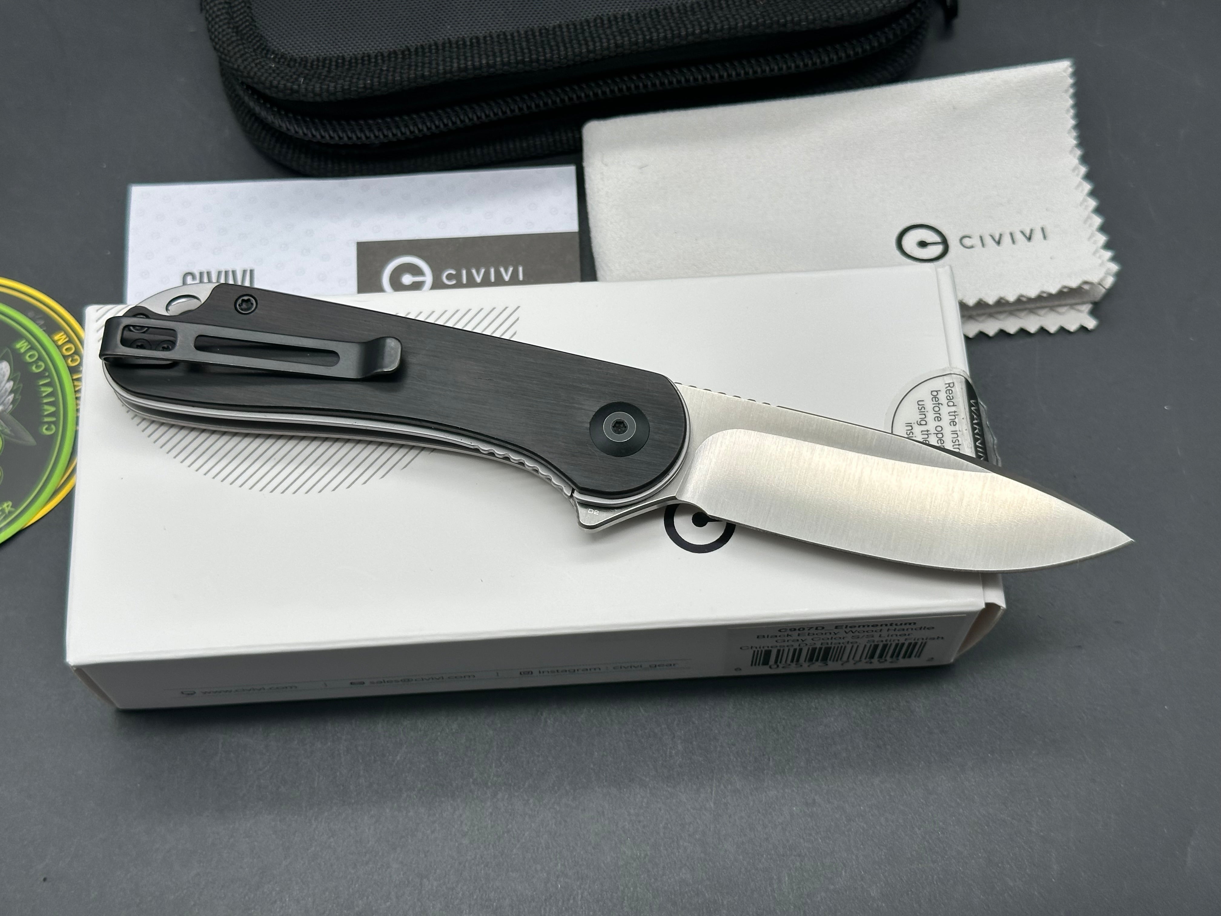 Civivi Elementum Black Ebony