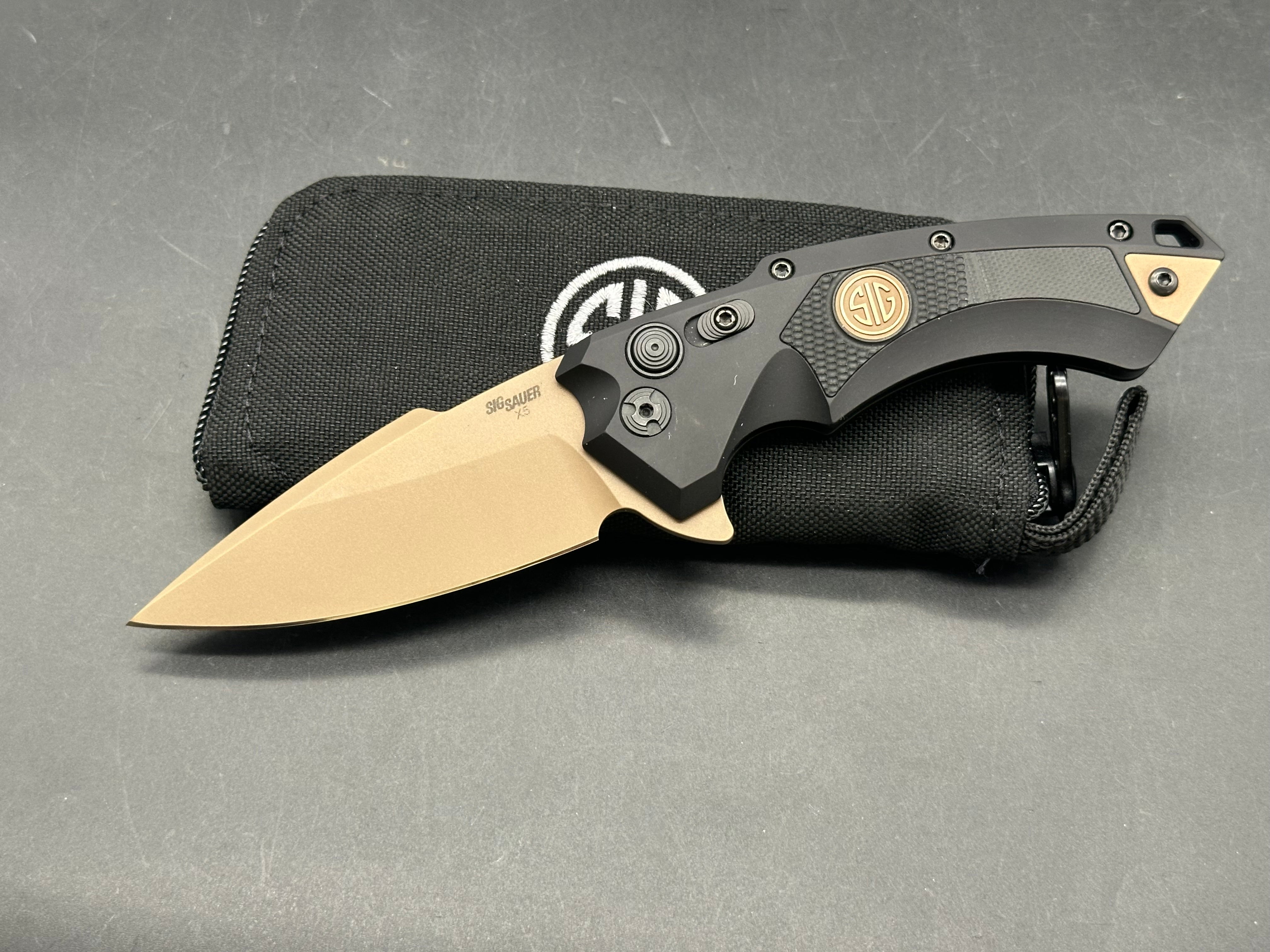 Hogue Sig Sauer X5 Black aluminum CPM-154 blade